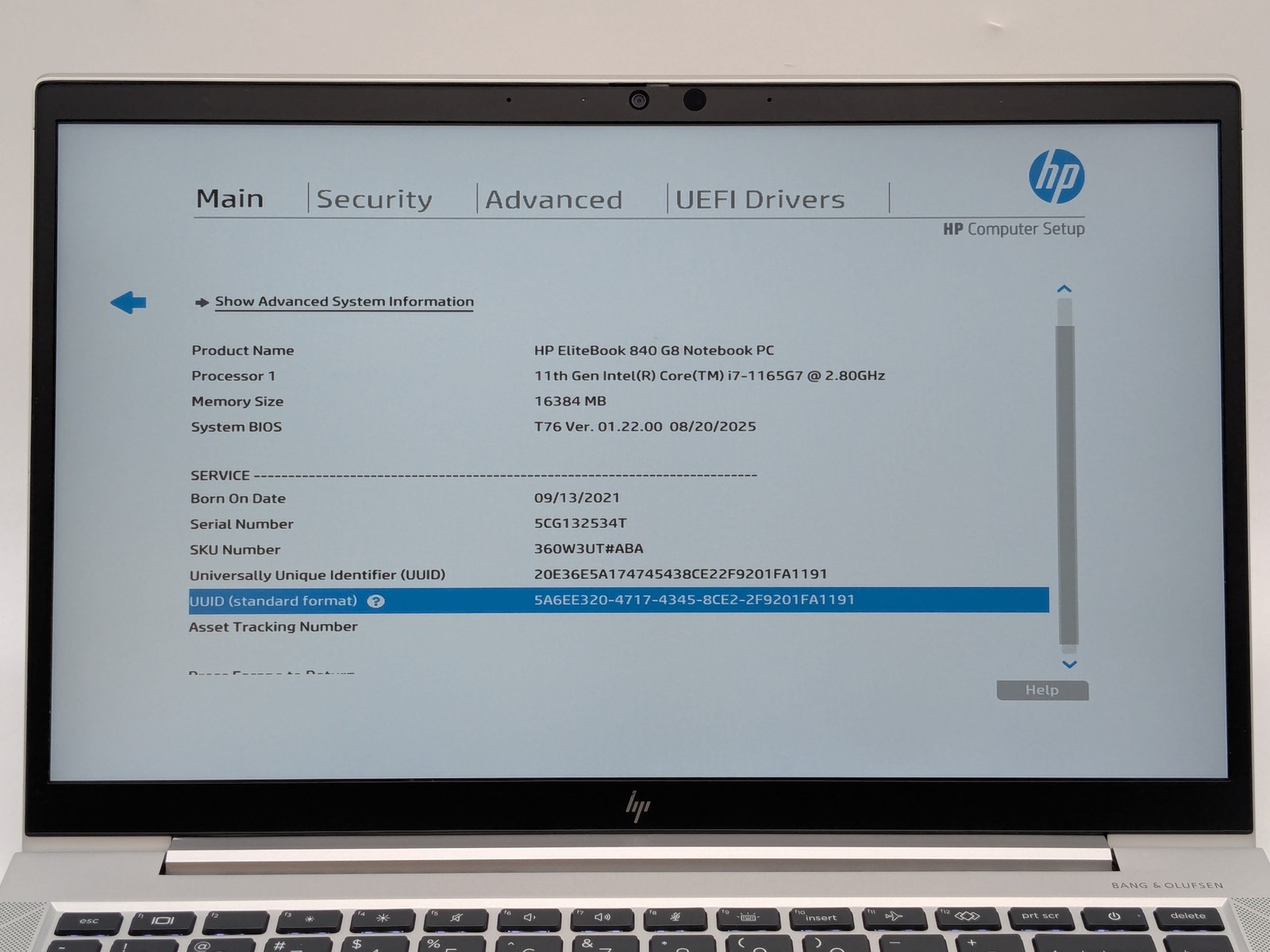 HP Elitebook 840 G8 14″ FHD I7-1165G7 256GB SSD 16GB W11P Webcam Backlit FPR