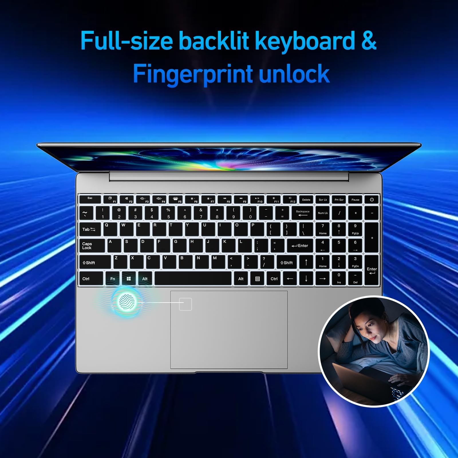15.6” Laptop Computer 12GB RAM 256GB SSD, Win 11 Laptop AMD Ryzen 5 Processor(U