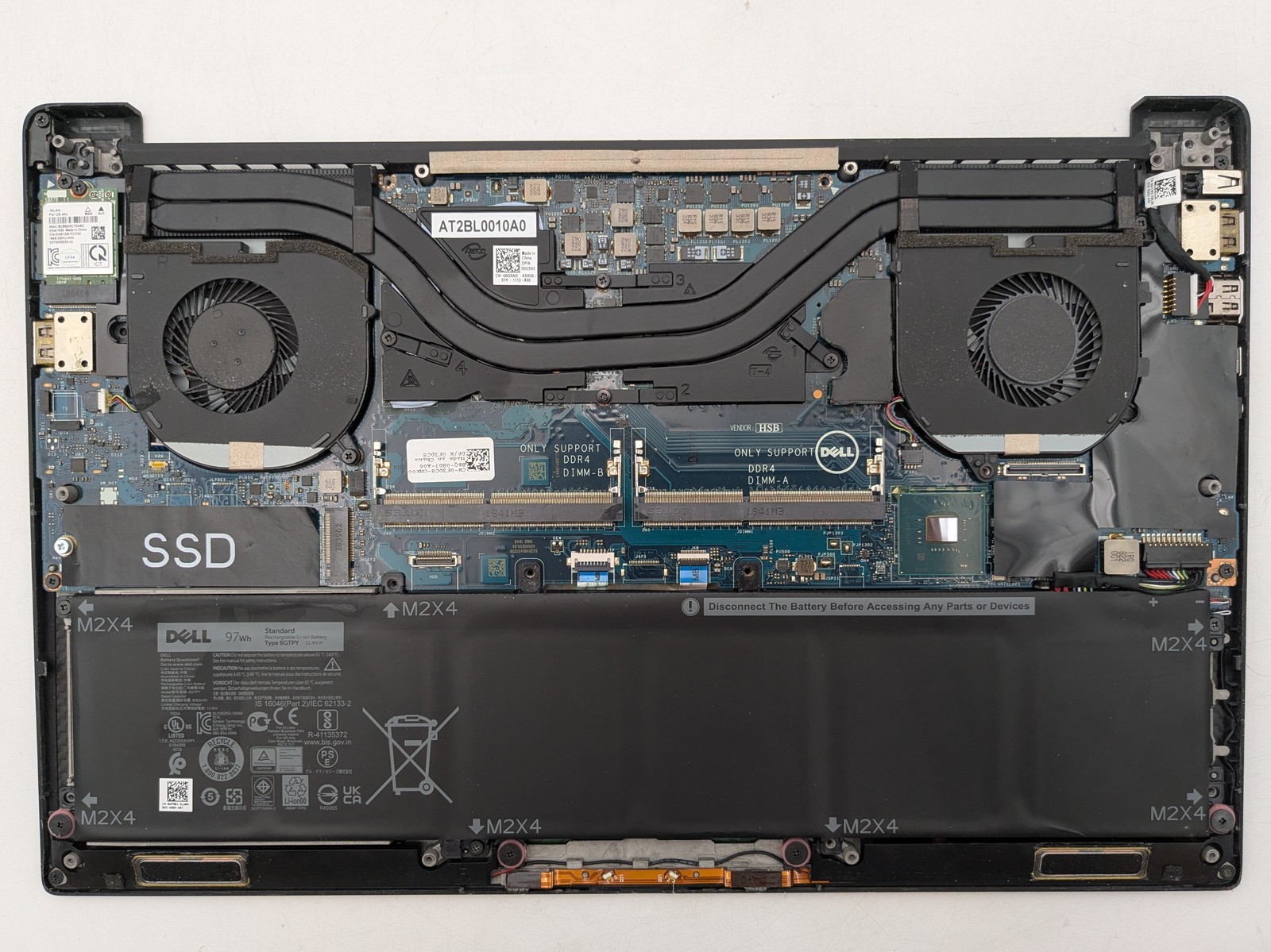 Dell XPS 15 9570 FHD I7-8750H GeForce GTX 1050 Ti Backlit Palmrest *READ*