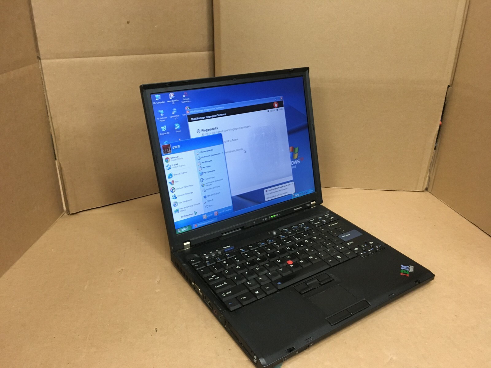 IBM ThinkPad T60 14.1″ Intel T2400 1.83GHz 1.5GB RAM 60GB HDD WINDOWS XP