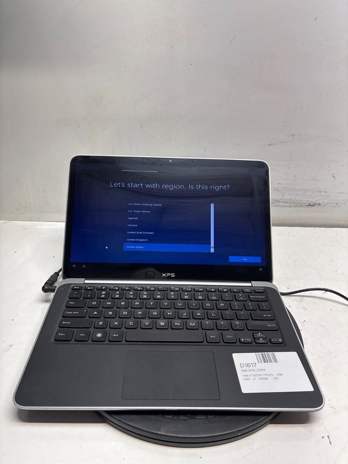 Dell XPS L321X Intel i7-2637M 1.70GHz 4GB 256GB