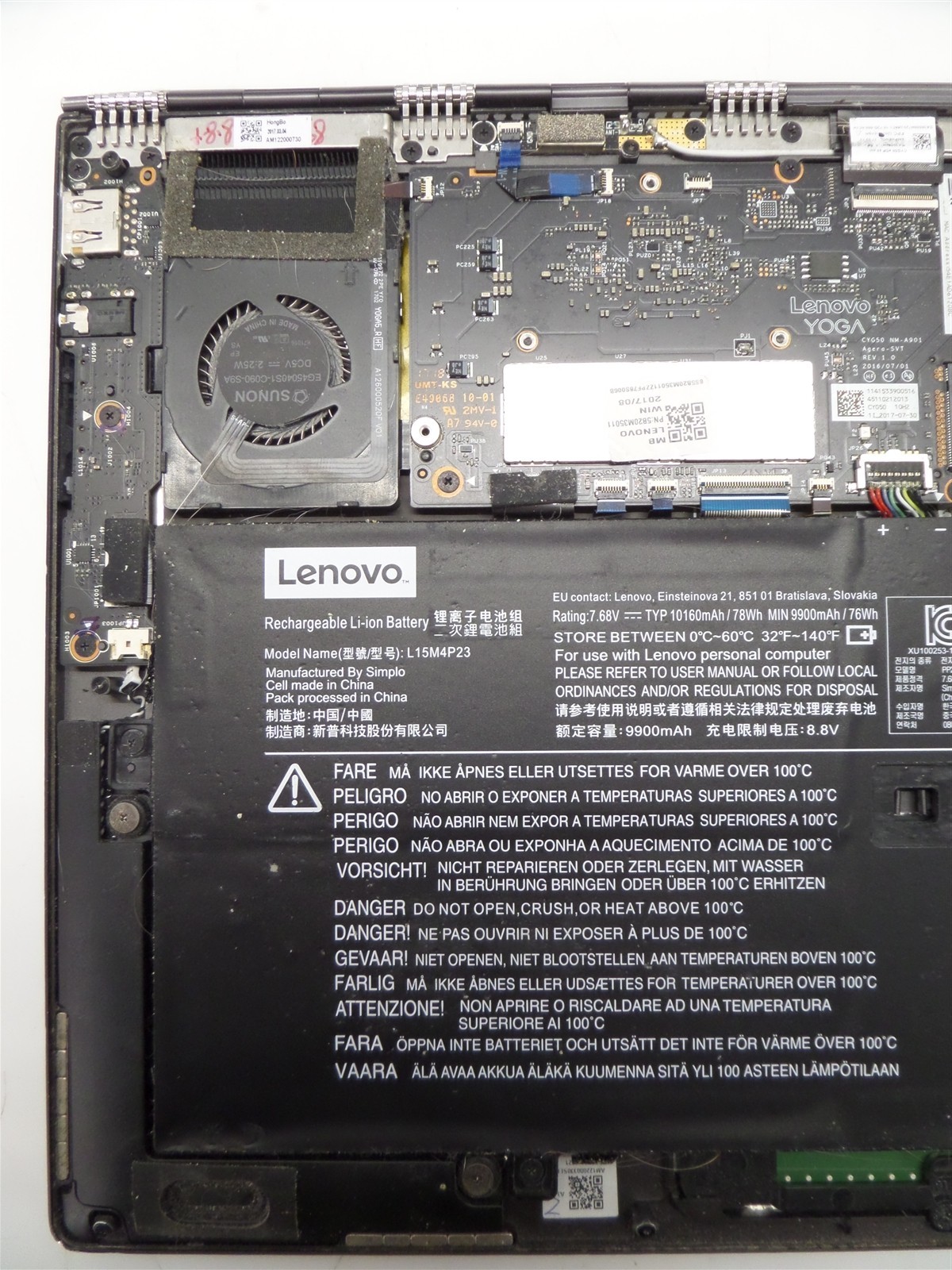 Lenovo Yoga 910-13IKB 13.9″ Laptop i7-7500U 2.7GHz CPU 16GB RAM – No Power/SSD