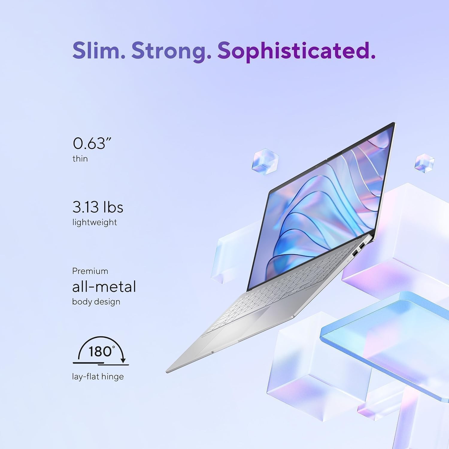 ASUS Vivobook S15 15.6″ Laptop 3k OLED 120Hz Ultra 7-155H 16GB 1TB SSD Mist Blue