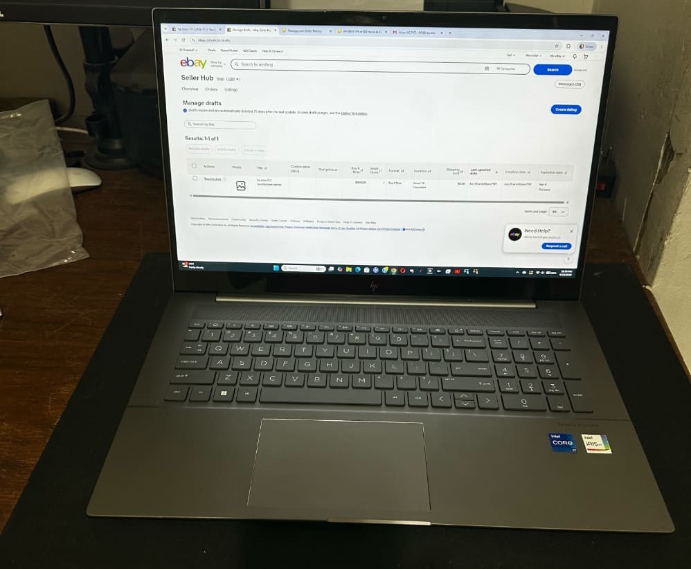 hp envy 17.3 touchscreen laptop 64gb ram 1Tb ssd silver