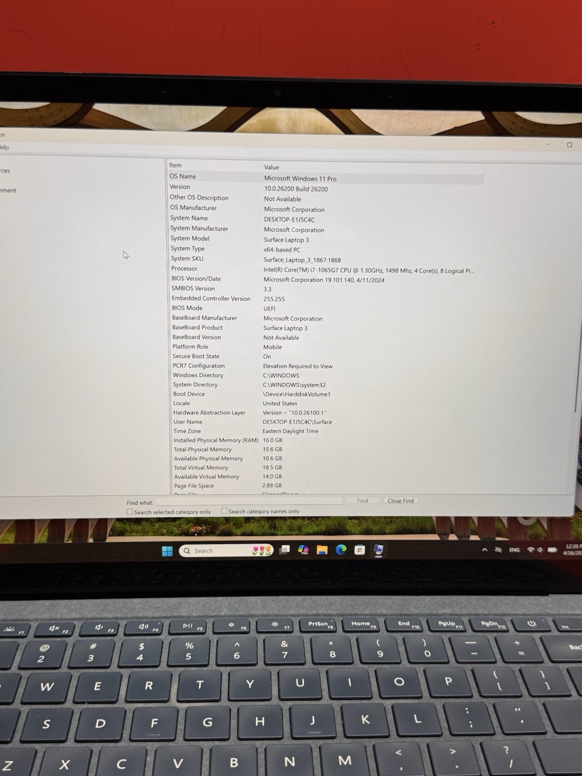 Microsoft Surface Laptop 3 13.5” i7 10th Gen 1.3 GHz-16GB 512GB Windows 11pro