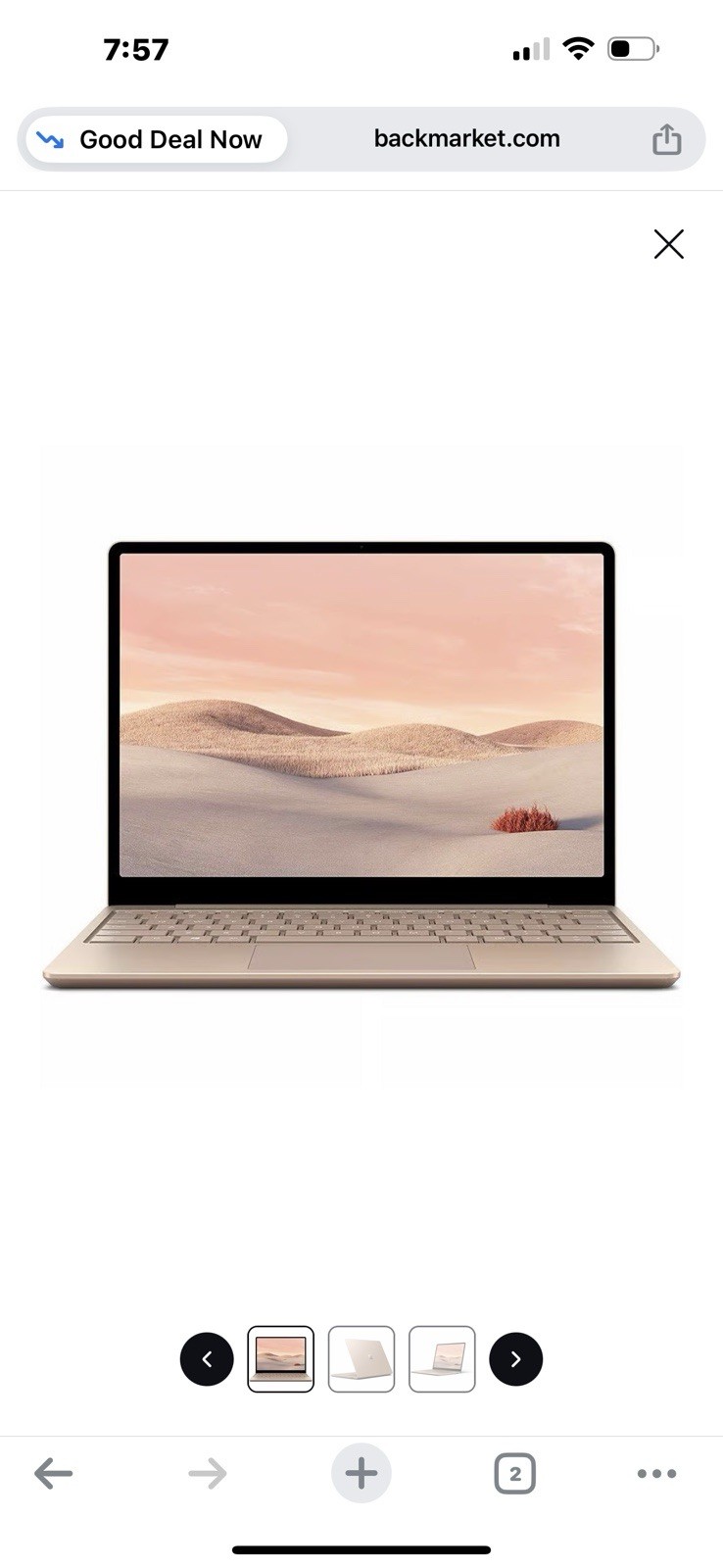 Microsoft Surface Laptop 3 i5/8/256 Sandstone Metal 13″ 2019 Certified