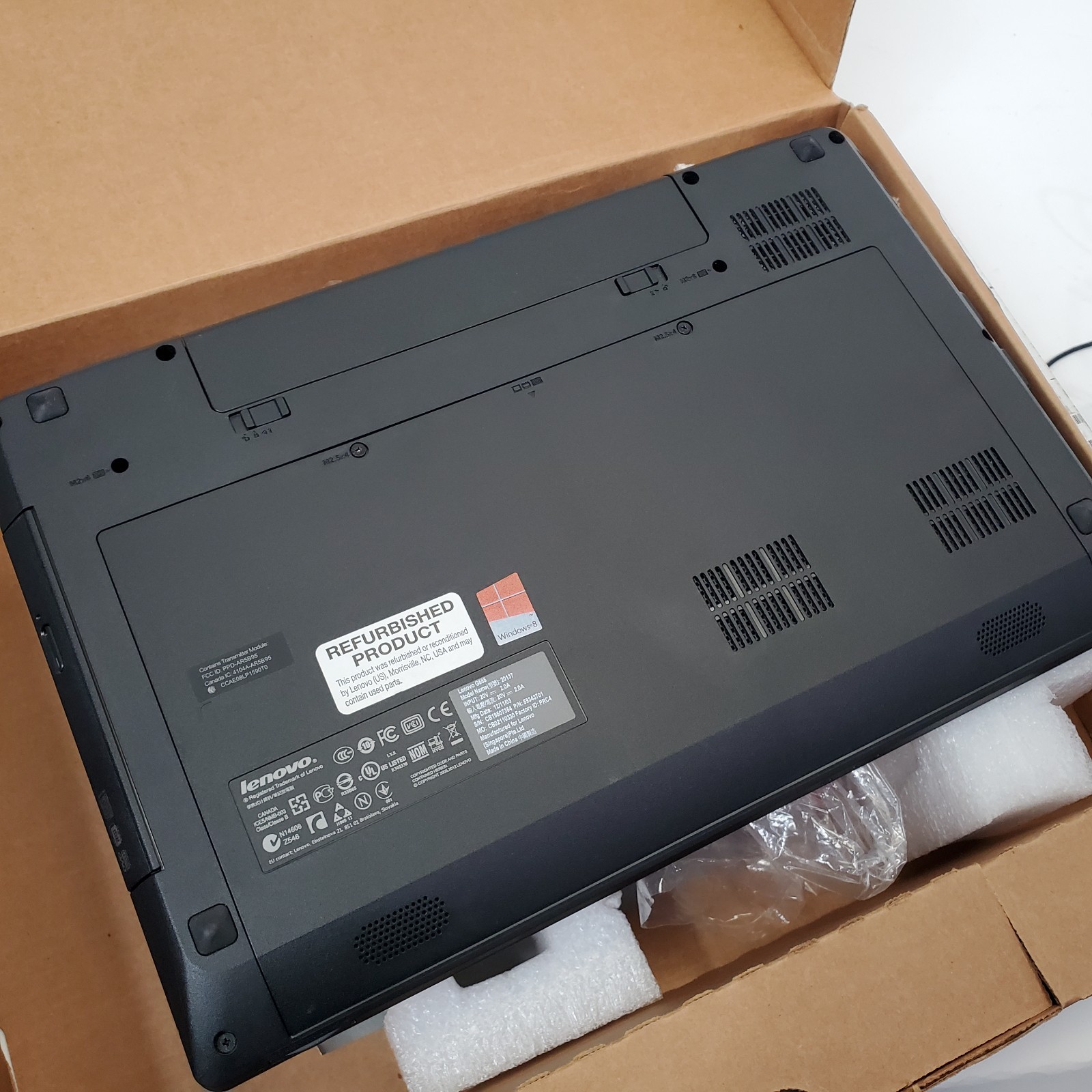 Lenovo G585 15.6″ Laptop AMD E1 4GB RAM 250GB HDD PSU Mouse Box Parts Repair