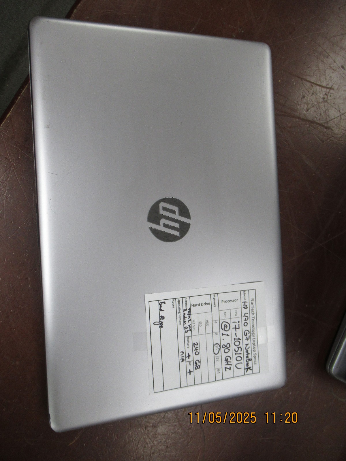HP 470 G7 NoteBook i7-10510U 1.80GHz 16GB 240GB M2SSD Radeon R7 Laptop +AC[NO OS