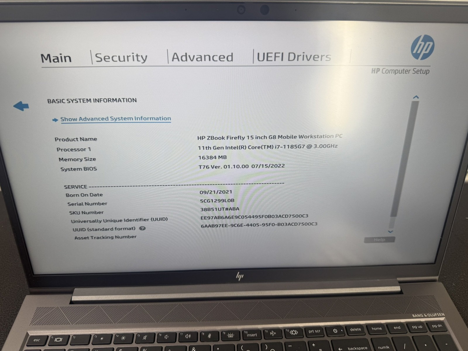 HP ZBook Firefly 15 G8 15.6″ Core i7-1185G7 3.0GHz 16GB DDR4 512GB SSD – READ