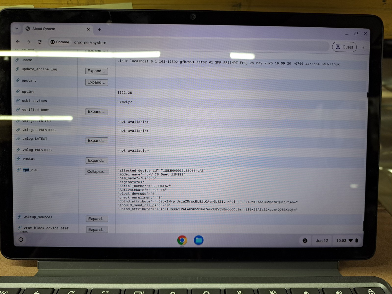 Lenovo Duet Chromebook 11″ Touch MediaTek Kompanio 838 4 GB RAM 128 GB SSD