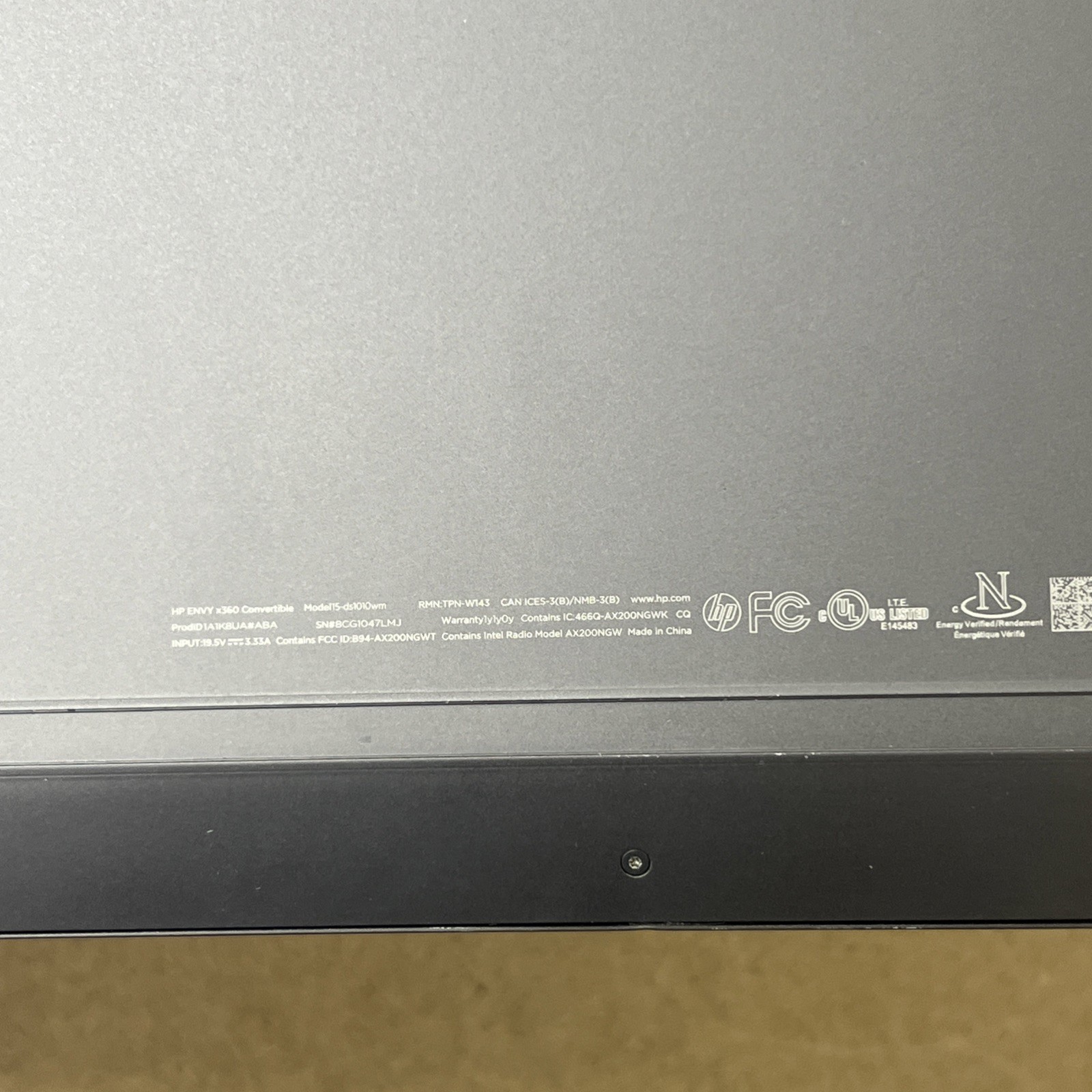 HP Envy x360 15 2-in-1 AMD Ryzen 5 4500U 16GB Ram 512GB -Fair *Bad Drive Health