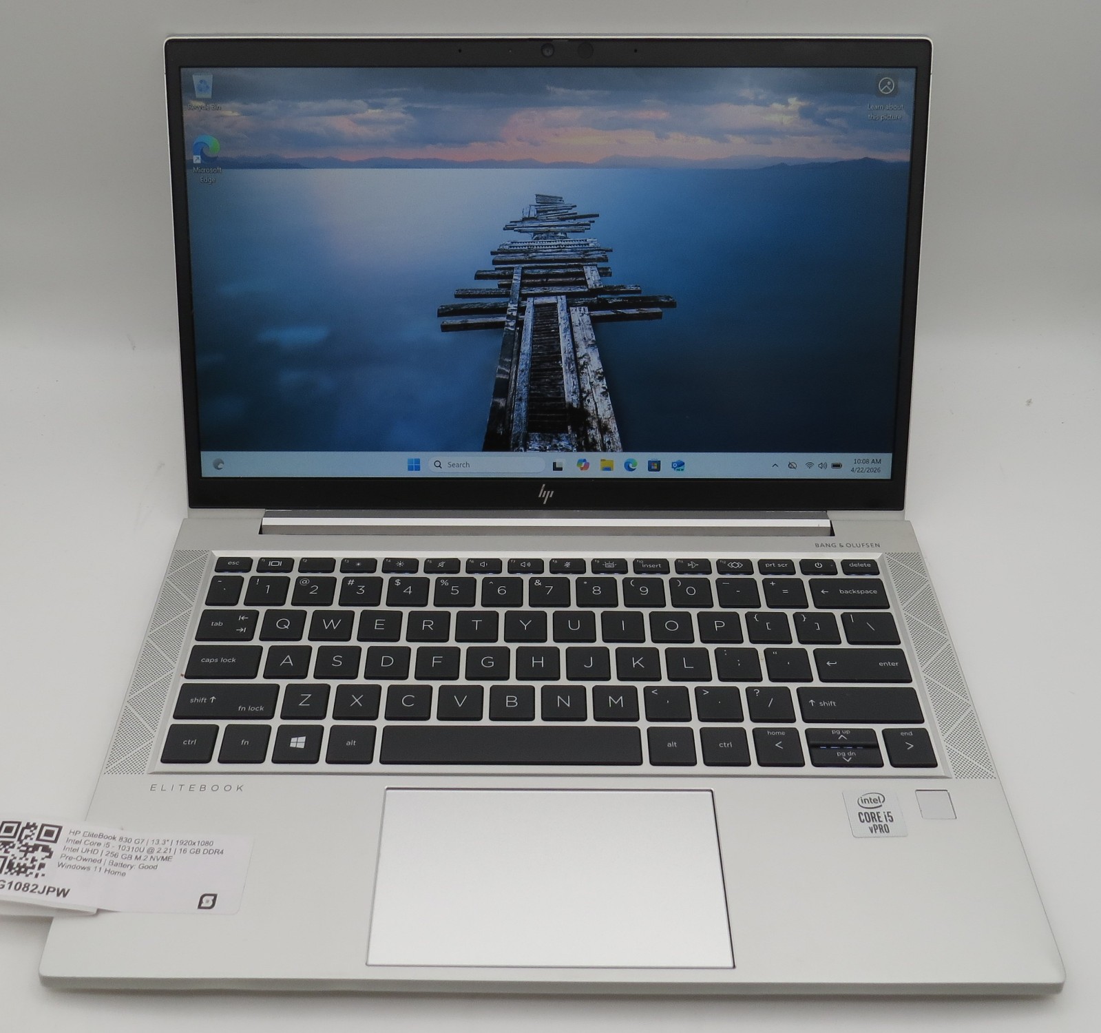 HP Elitebook 830 G7 | i5-10310U @ 1.7GHz | 16GB DDR4 | 256GB m2 | 13″ | Win 11