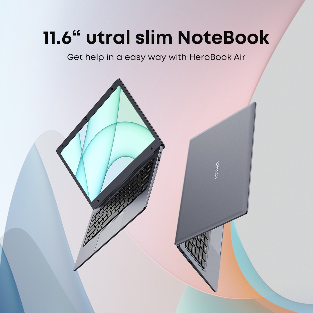 CHUWI HeroBook 11.6 inch Intel Celeron N4020 Windows Laptop 4G RAM 128G SSD
