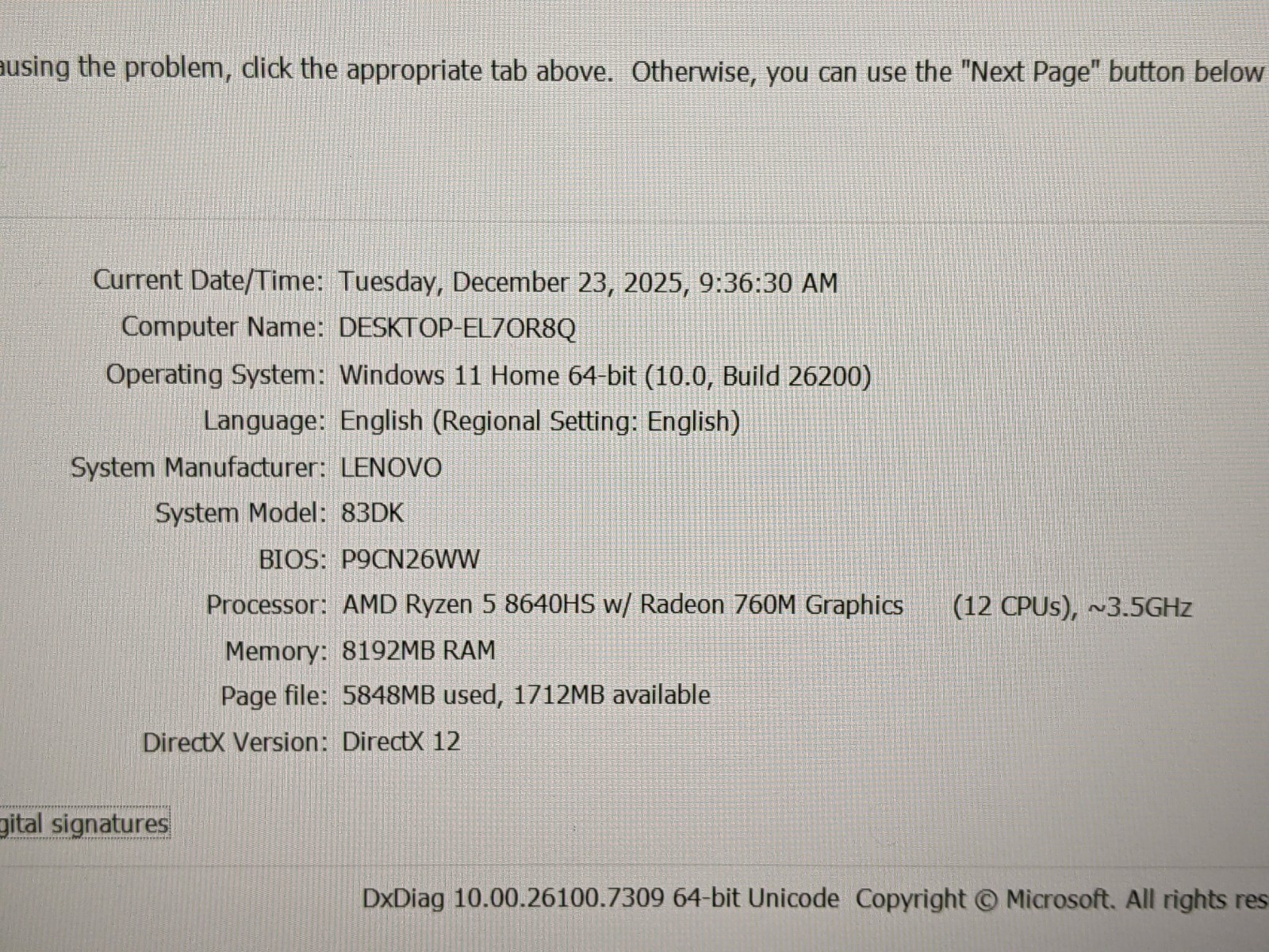 Lenovo Yoga 7 14AHP9 14″ WUXGA ToucRyzen 5 8640HS 3.5GHz 8GB 512GB W11H +PA