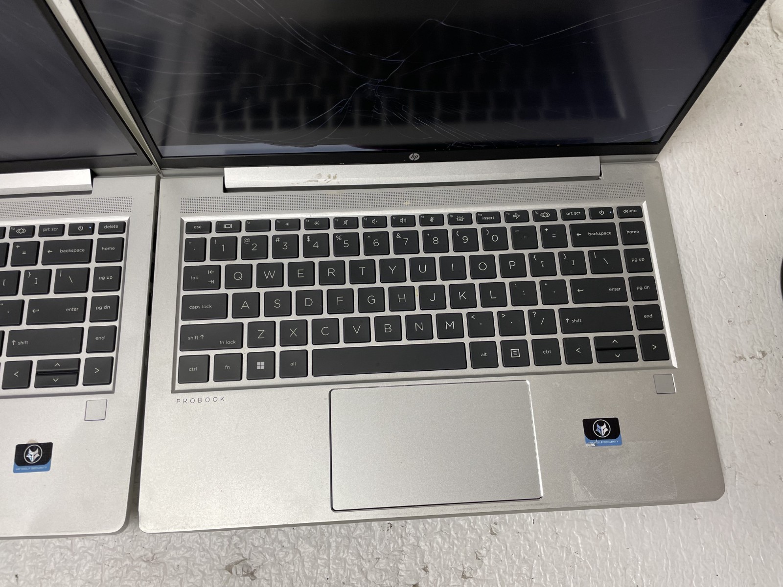 Lot of 2 HP ProBook 445 G10 14″ AMD Ryzen 5 7530U 8GB RAM NO SSD BrokenScreen