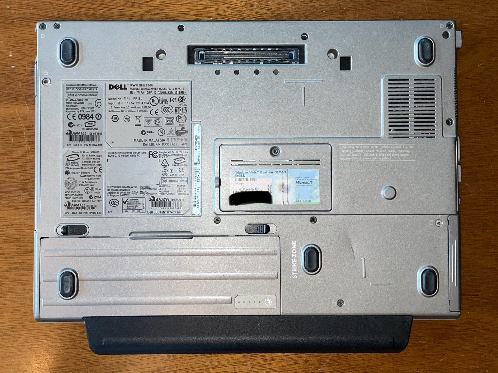 Dell Latitude D630 Retro Windows XP Laptop w/batt, chrg. (XJF1)