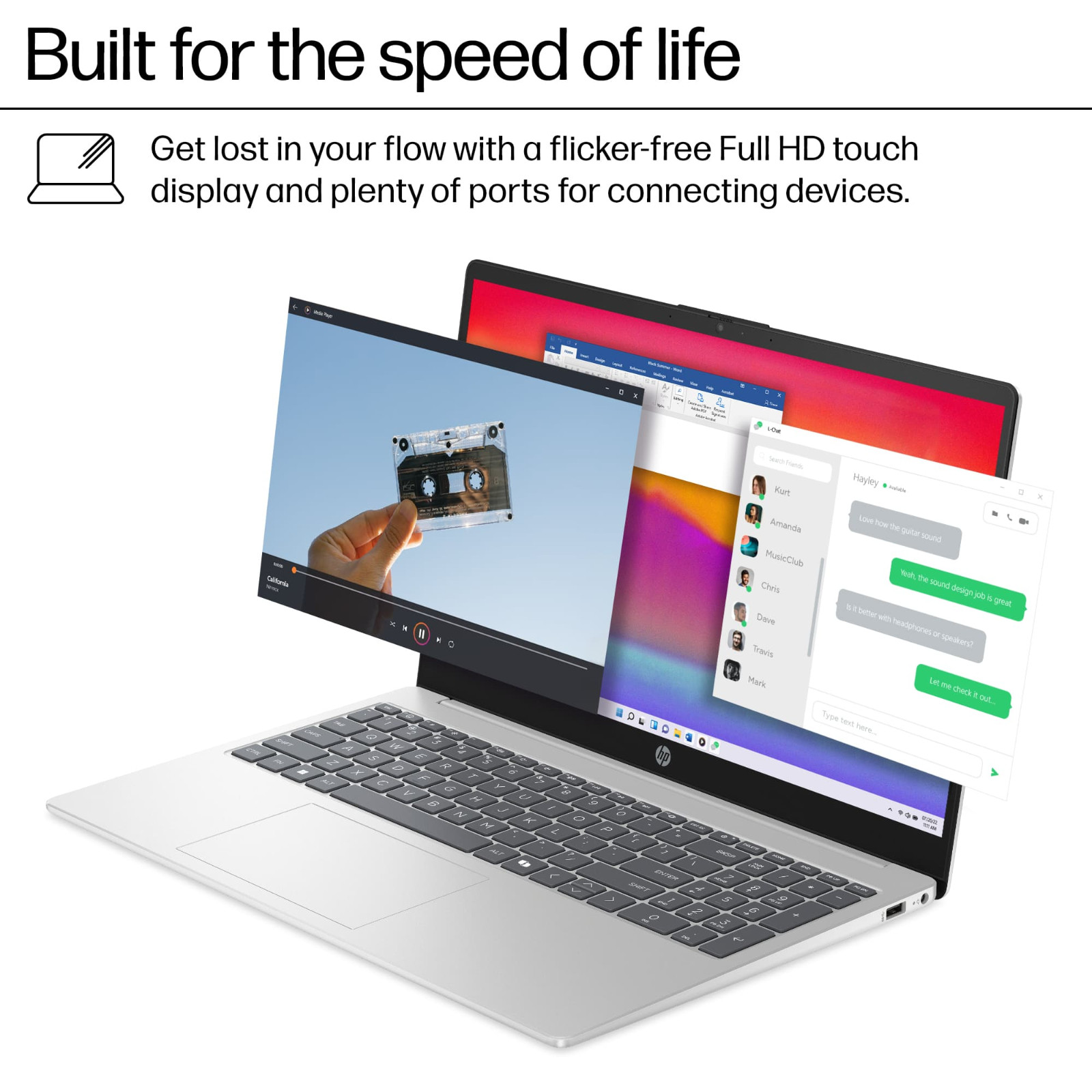 2026 HP Laptop Computer 15.6″ Touch 13th Gen Intel i5, 16GB RAM 512GB SSD WinPro