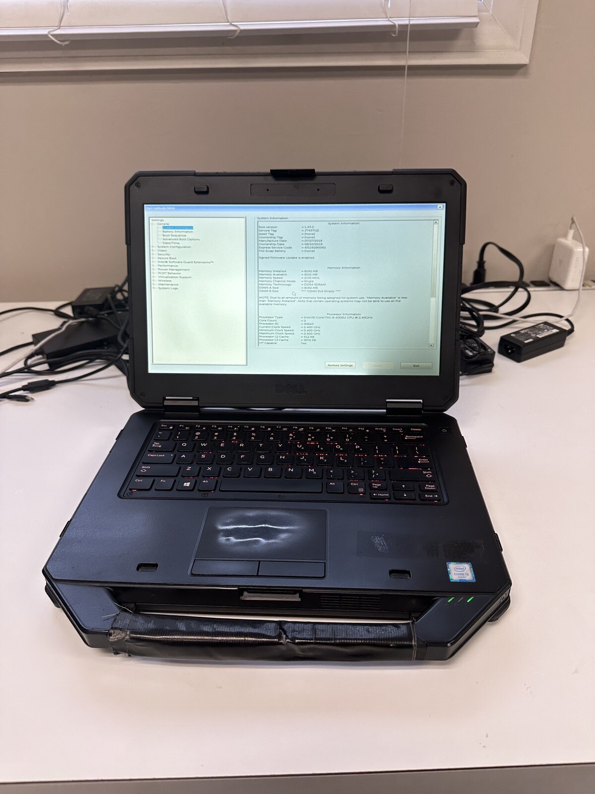 ✅ Dell Latitude 14 Rugged 5414 ✅ 14″ i5-6300U 2.4GHz ✅ 8GB RAM ✅ NO SSD ✅ PARTS