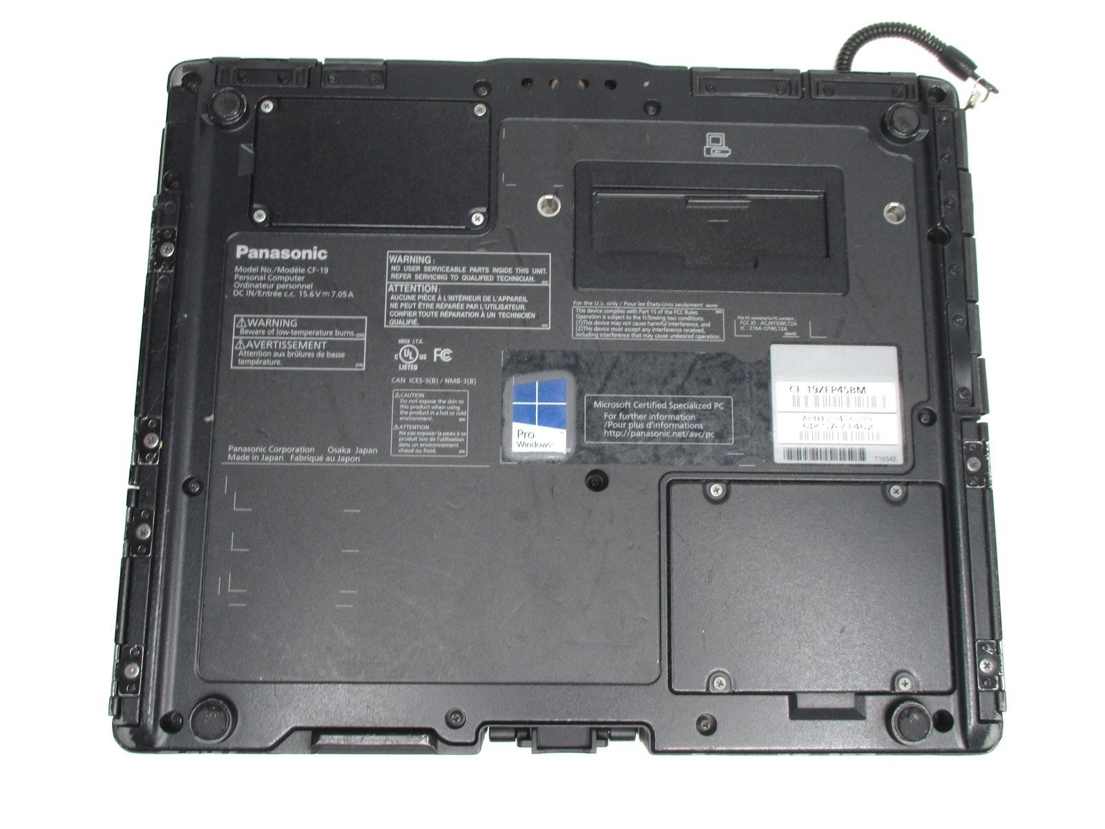 Panasonic ToughBook CF-19 MK8 TouchScreen i5-3610ME 2.7Ghz 8GB 500GB Wi-Fi Win10