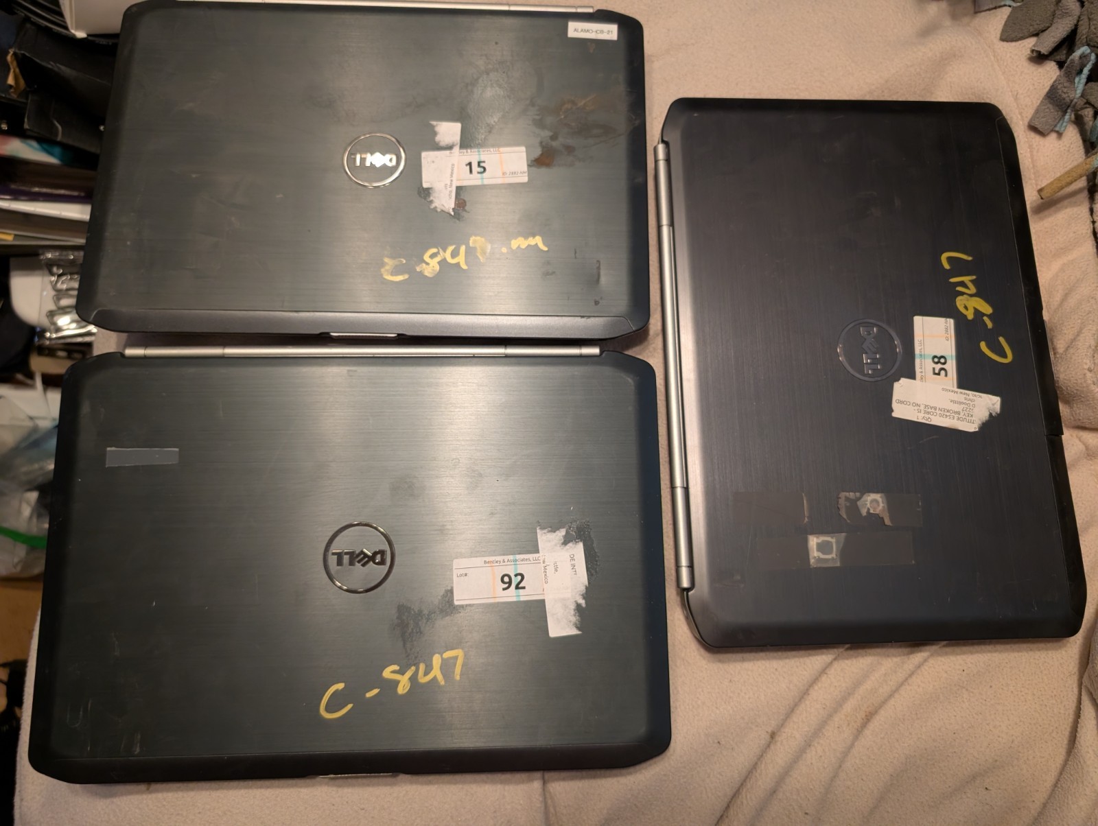 Lot of 3 Dell Latitude E5420 Intel Core i5-2520M 4GBRAM BOOTS BIOS NO HDD READ