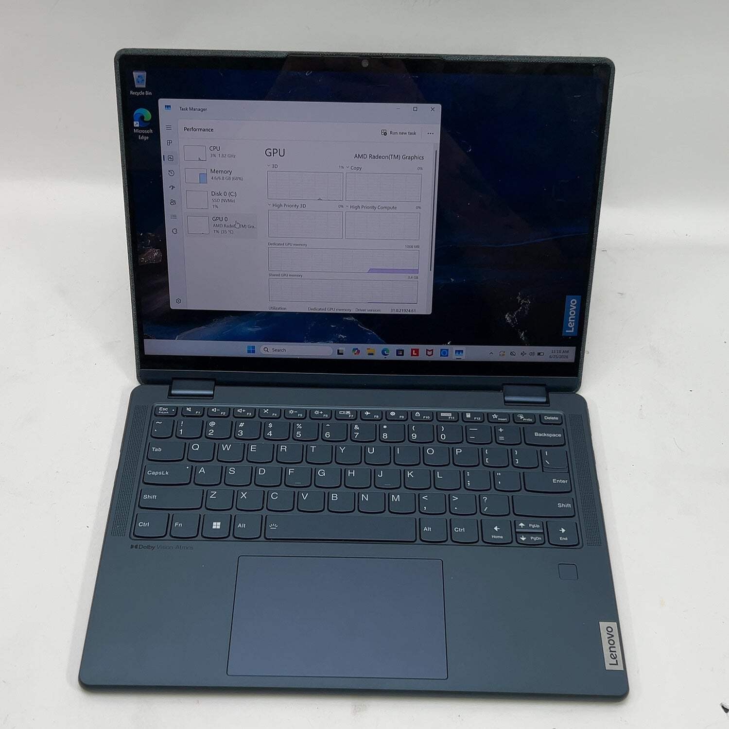Lenovo Yoga 6 Ryzen 5 5500U 8GB RAM 250GB