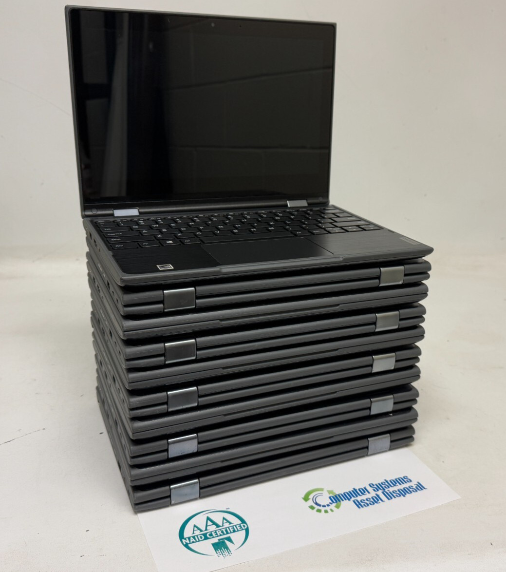 Lenovo 300e 2in1 11.6″ (N5030 1.10GHz- 4GB RAM – NO OS/HDD) – Lot of 10 *