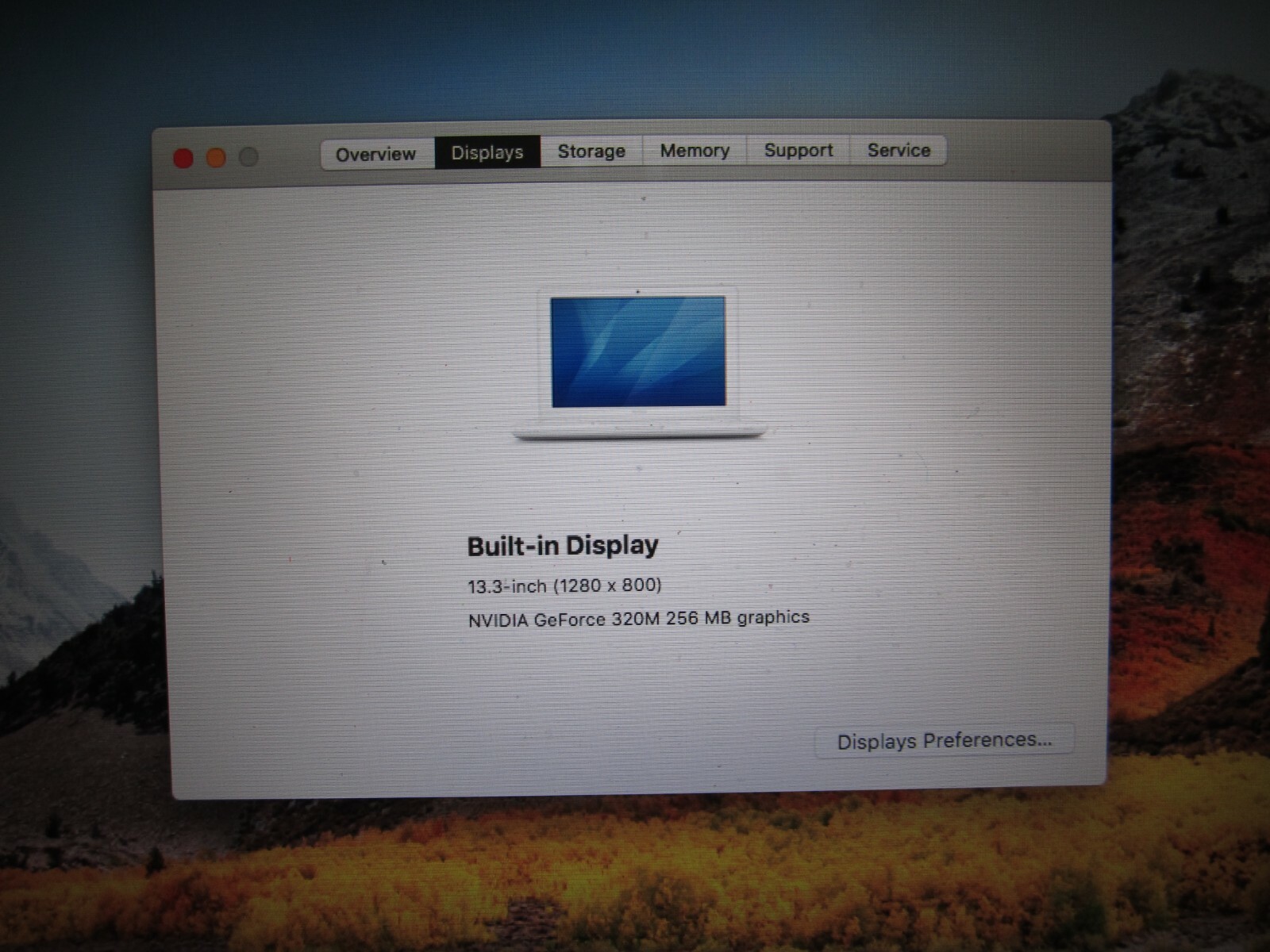 MacBook 13 inch Mid 2010 6GB RAM 250GB HD SuperDrive OSX 10.13 High Sierra
