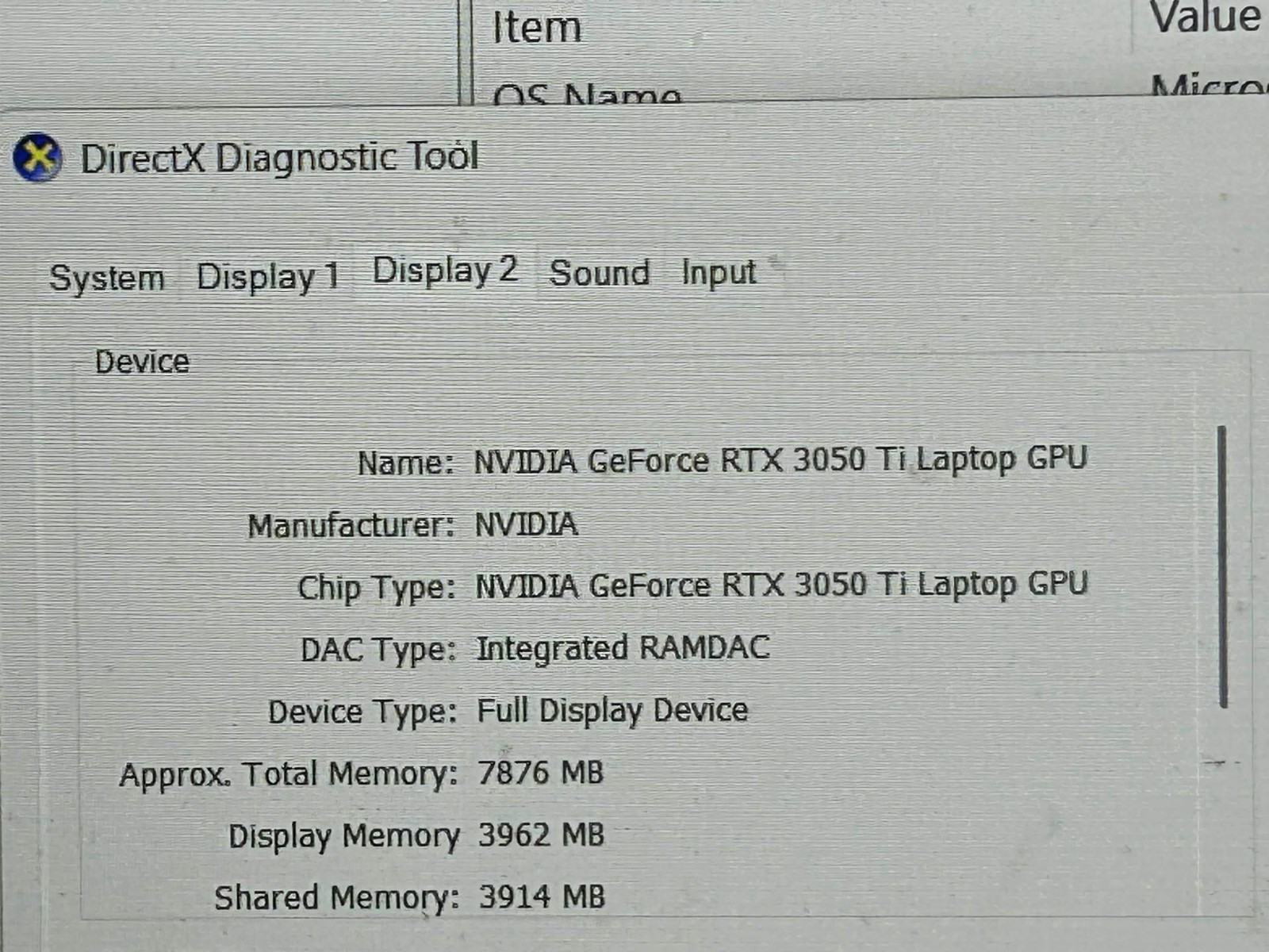 HP Victus 16-d0xxx Gaming Laptop RTX3050 i5-11400H 8gb DDR4 3200mhz 256gb NVME