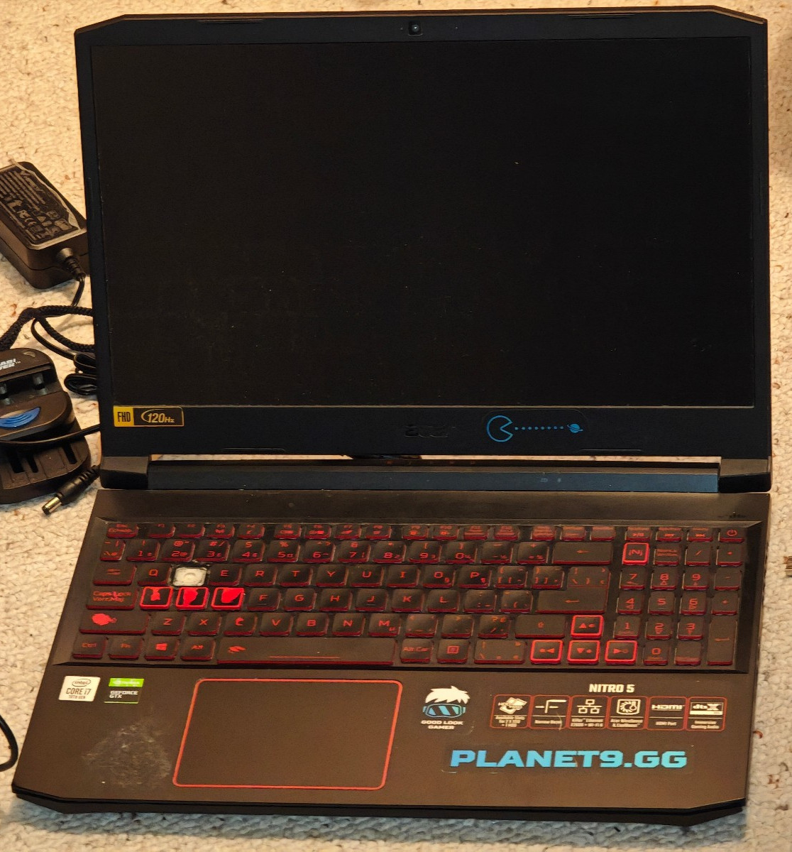 Acer Nitro 5 N20C1 – No HDD/RAM, Intel i7-10750H, Nvidia GTX Gpu; NOT WORKING