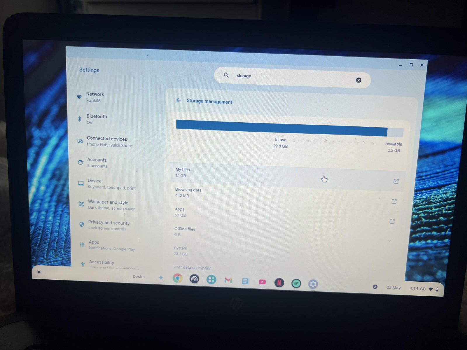 HP Chromebook 14″ 32GB Chalkboard Gray (14-db0020nr)