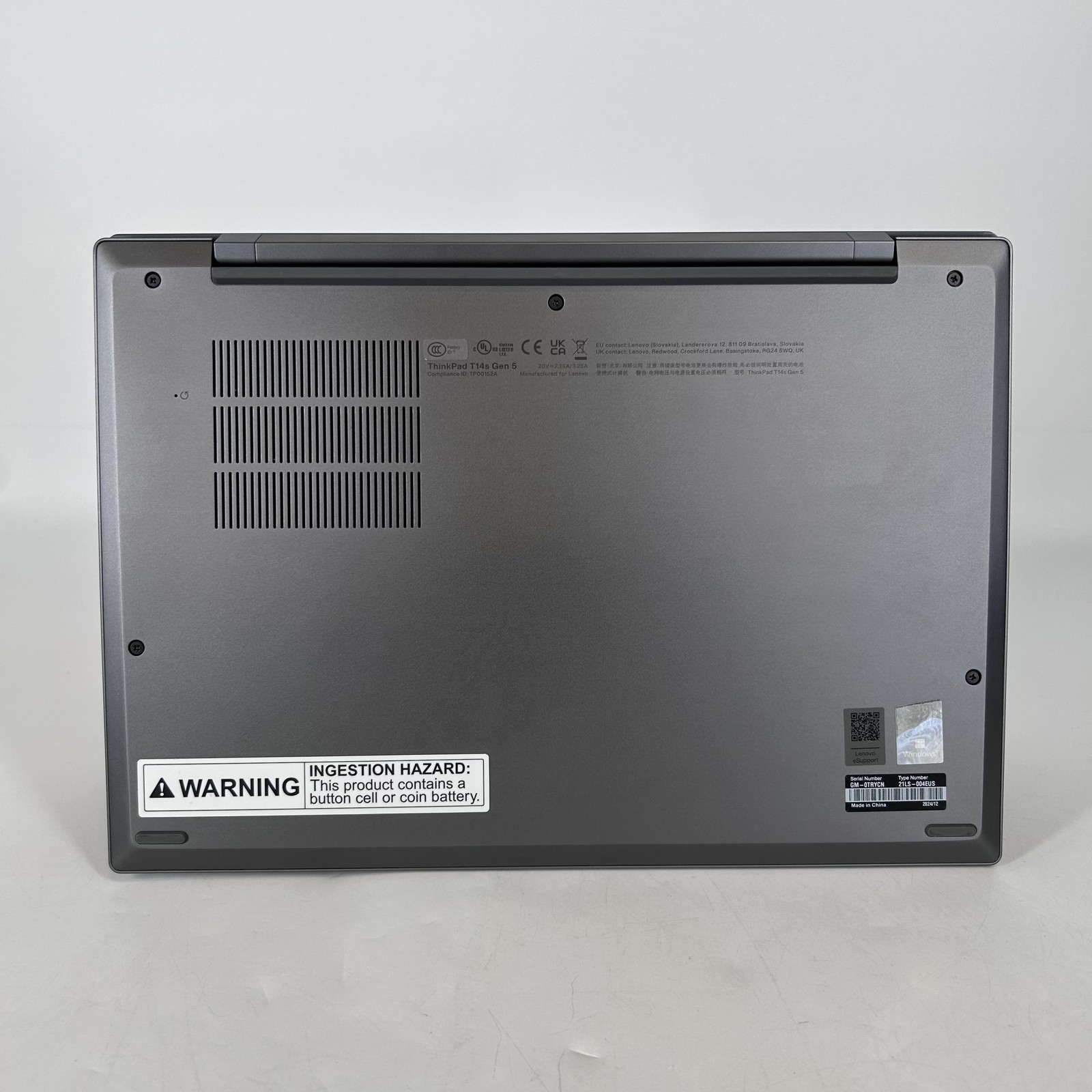 Lenovo ThinkPad T14s Gen 5 Gray FHD+ 1.3 GHz Ultra 5 125U 16GB 256GB SSD Good