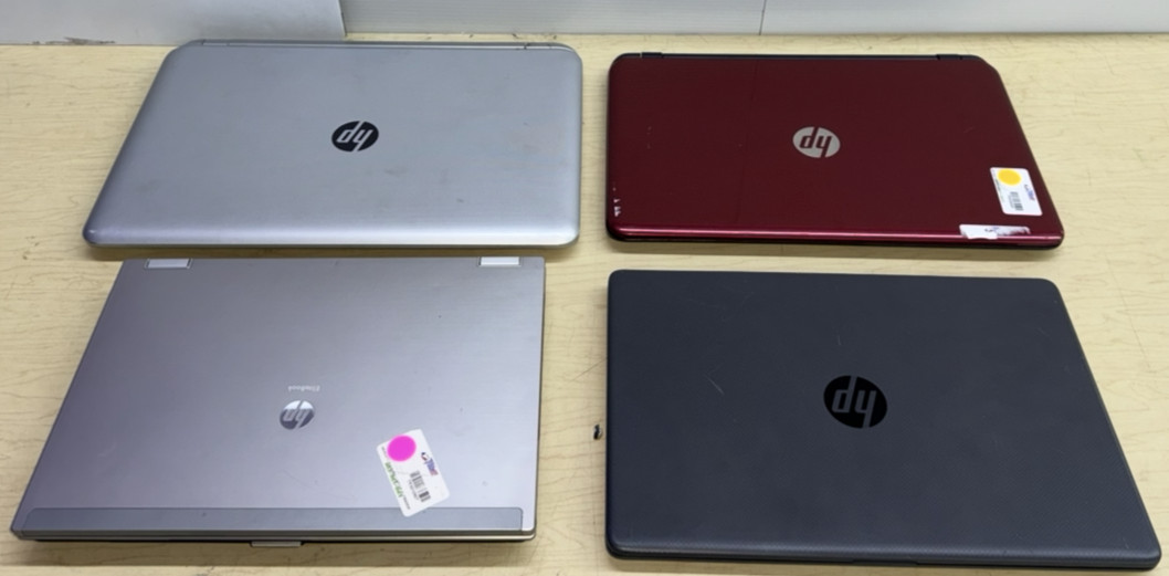 Lot of 4 HP Laptops (PARTS/REPAIR)