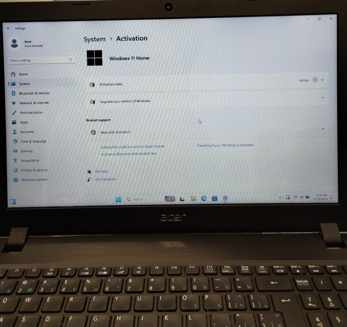 Acer Aspire 3 A315-21 N17Q3 15.6″ Laptop AMD A9-9420 12GB RAM 500GB W11H