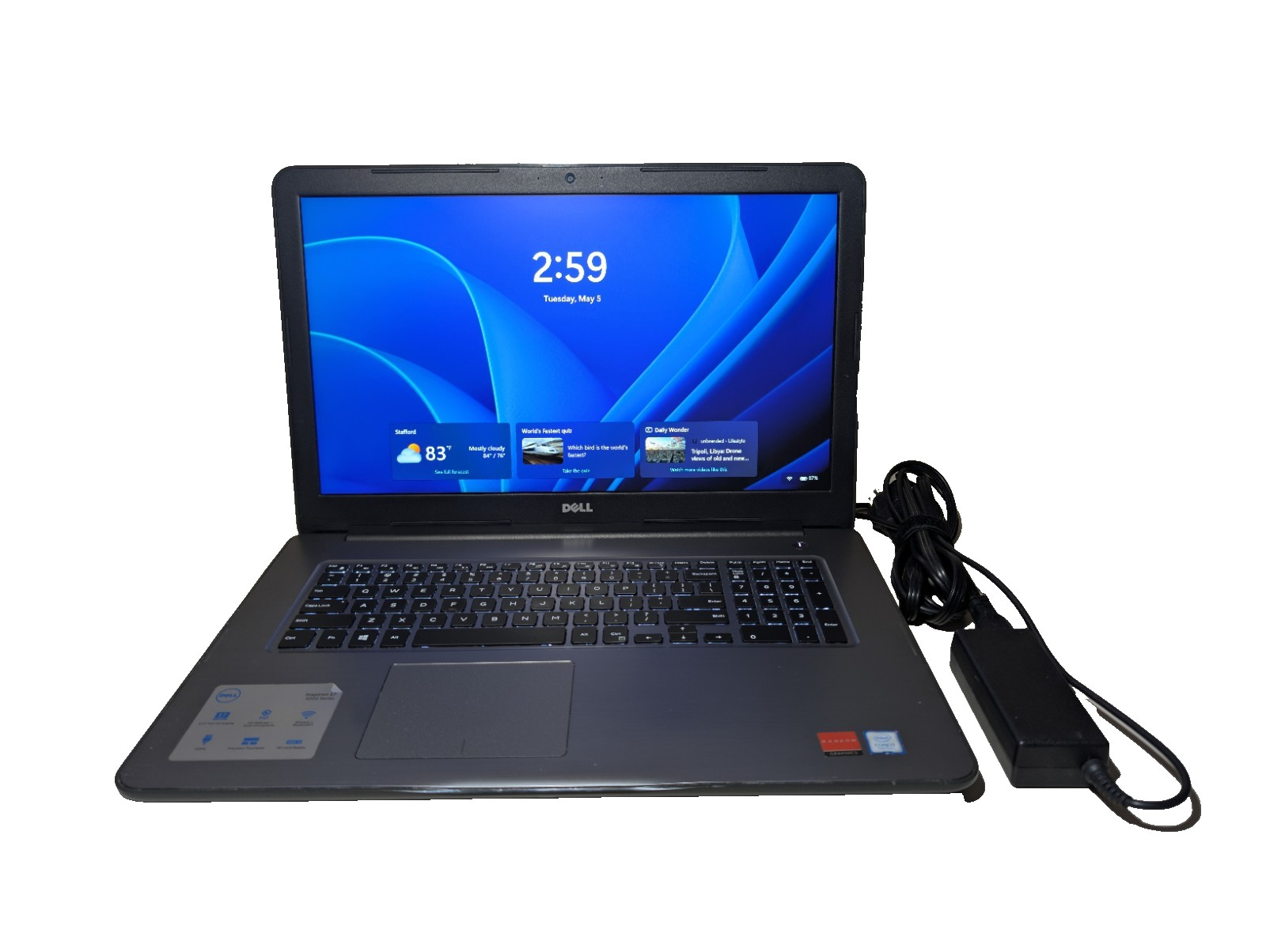 17″ DELL INSPIRON 5767 | i7-7500U 16GB RAM 256GB SSD | FHD AMD Radeon R7 Backlit