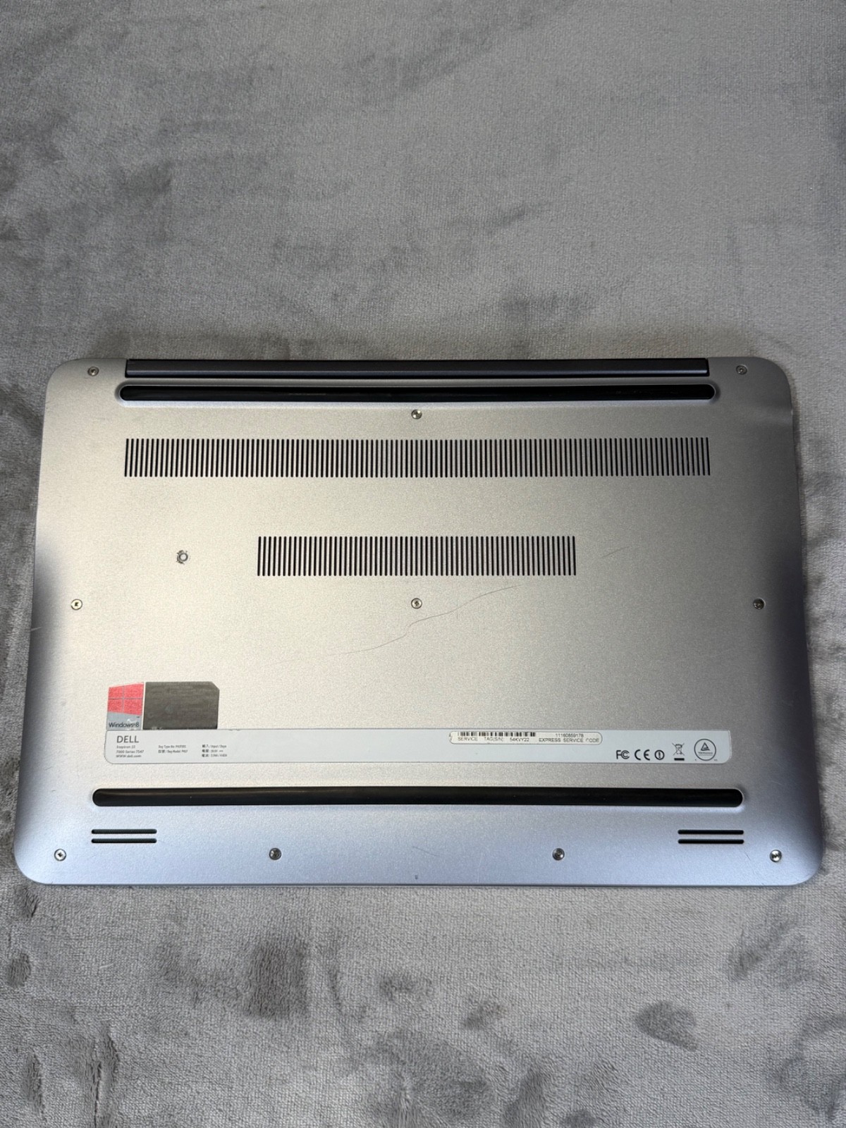 Dell Inspiron 15 7547 Laptop w/ Power Supply ~ Bad Battery Troubles W/ Boot