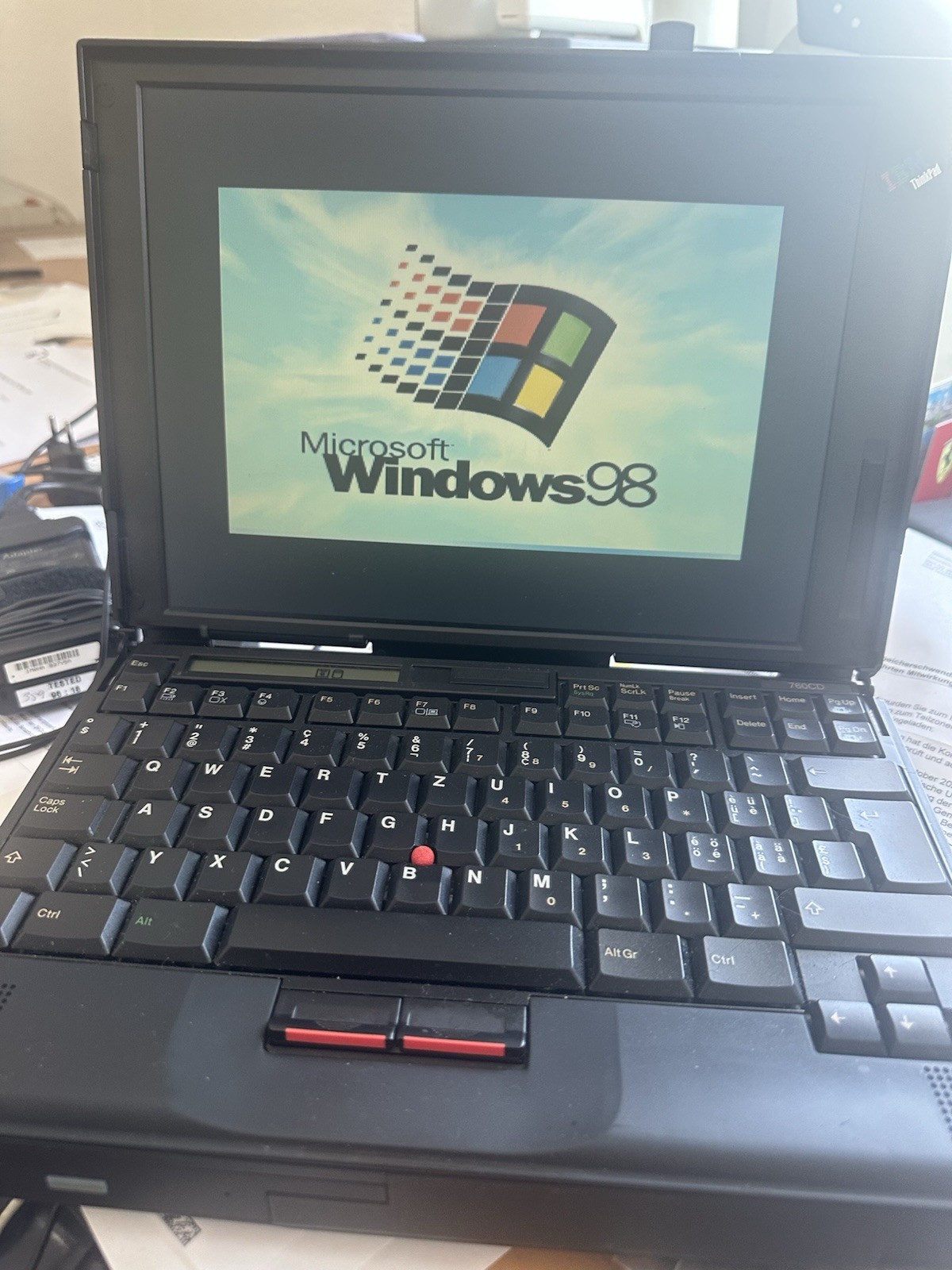 IBM ThinkPad 760 CD with lots of original accessories.