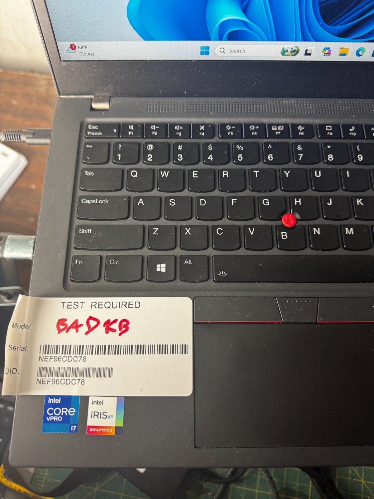 Lenovo ThinkPad T14s Gen 2 i7-1185G7 16GB 256GB Win 11 Pro READ #6478