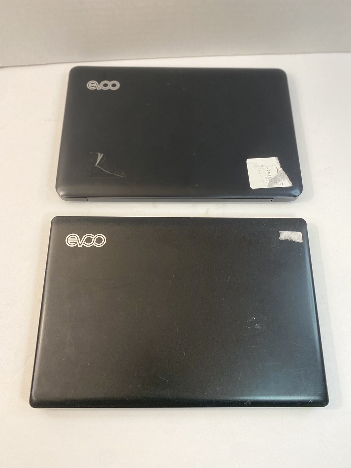 LOT OF 2 EVOO LAPTOPS 11.6” 10.1” 32GB AS IS