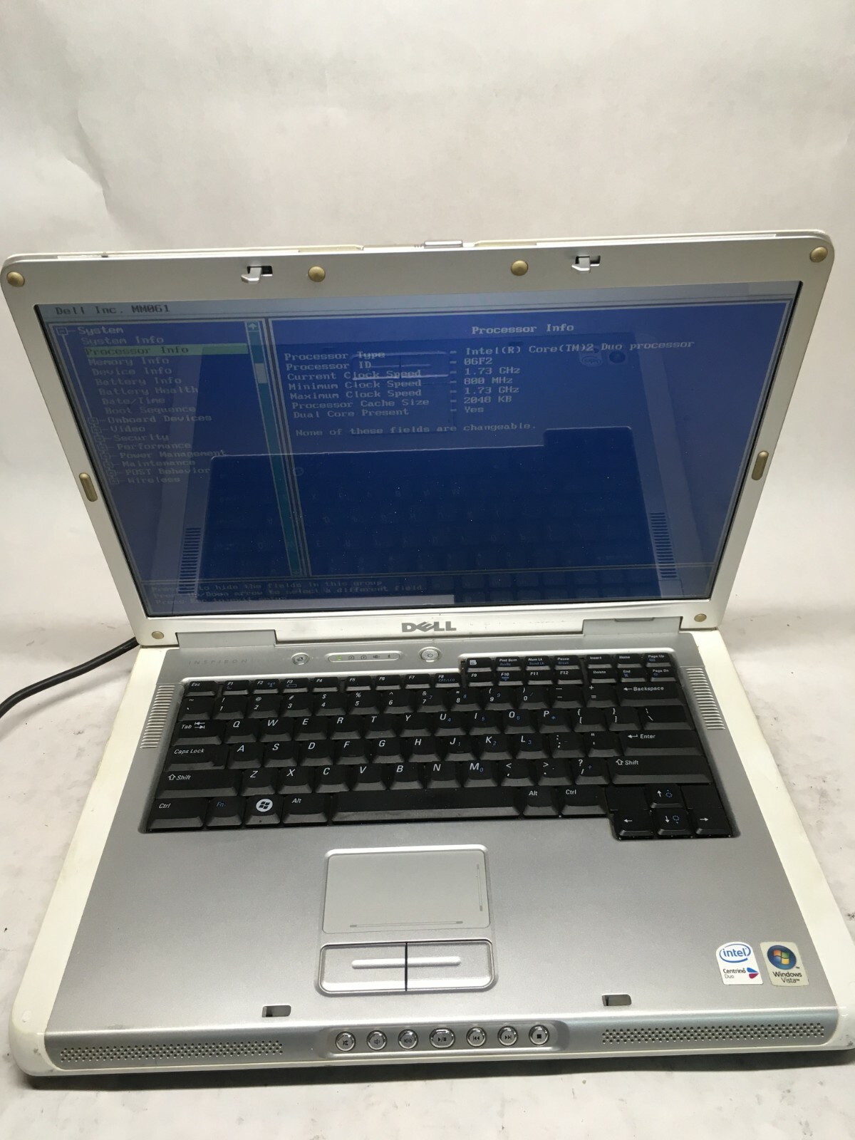 Dell Inspiron E1505 15″ [ AS IS / FOR PARTS] Intel Core Duo 1.73 GHz – JZ