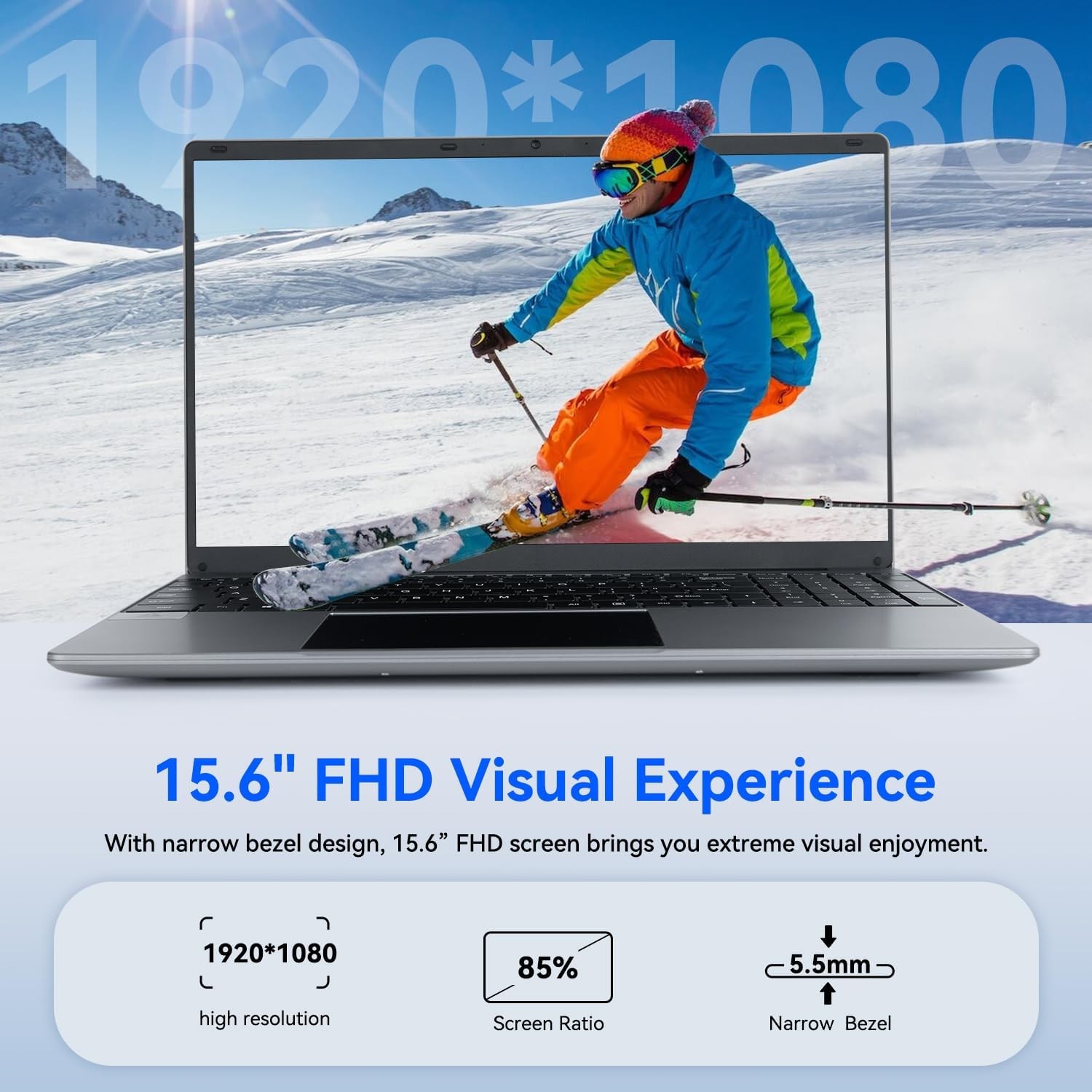Geviar LT1505 15.6″ FHD Laptop Intel Celeron N5095 16GB 512GB Win11H