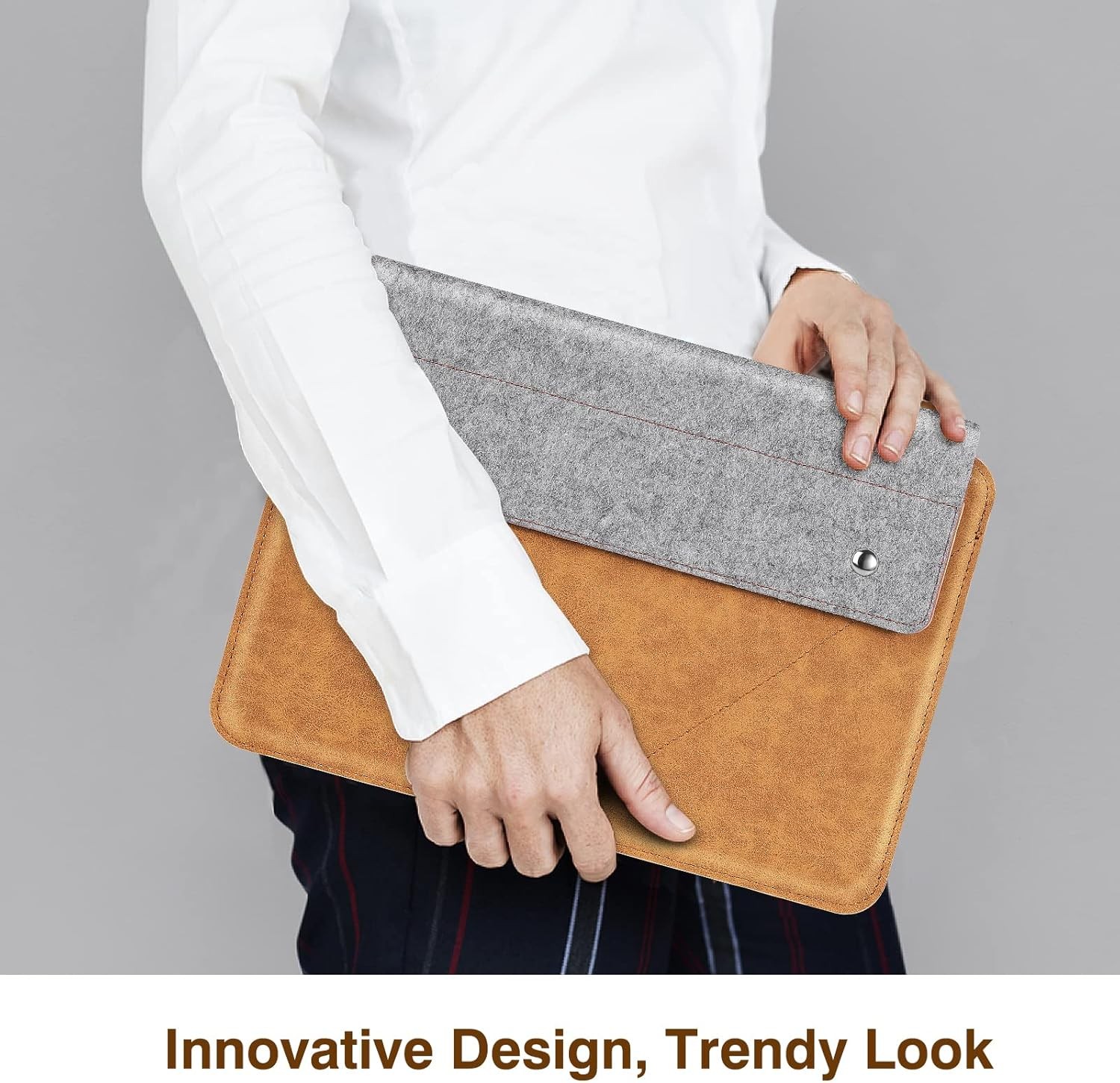 9-11 Inch Felt Leather Tablet Sleeve Bag Carrying Case Fits New 11-inch iPad Air