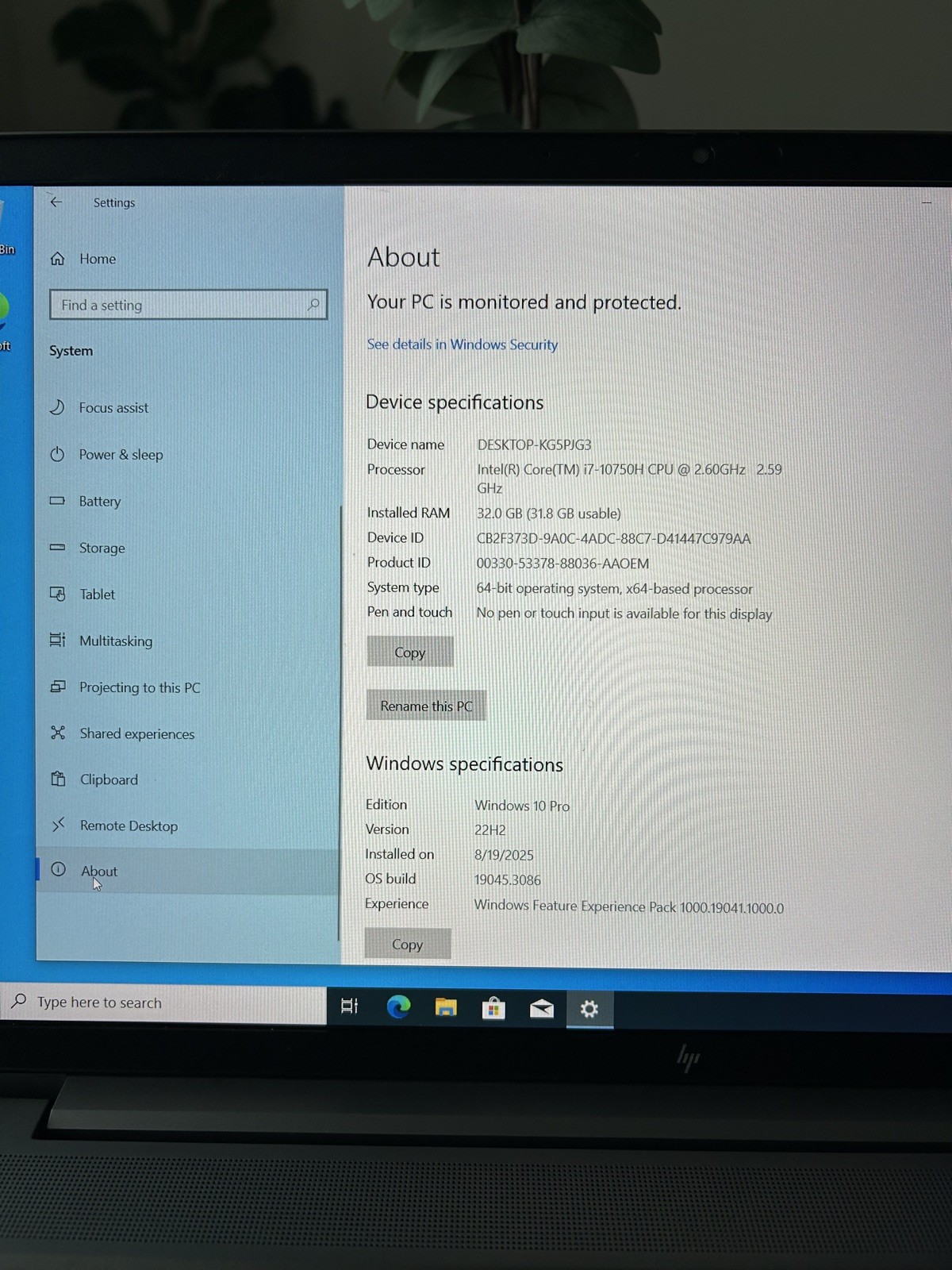 HP ZBOOK POWER G7 | CORE I7-10750H | 475GB | 32GB RAM | W10P | POWER ADAPTER