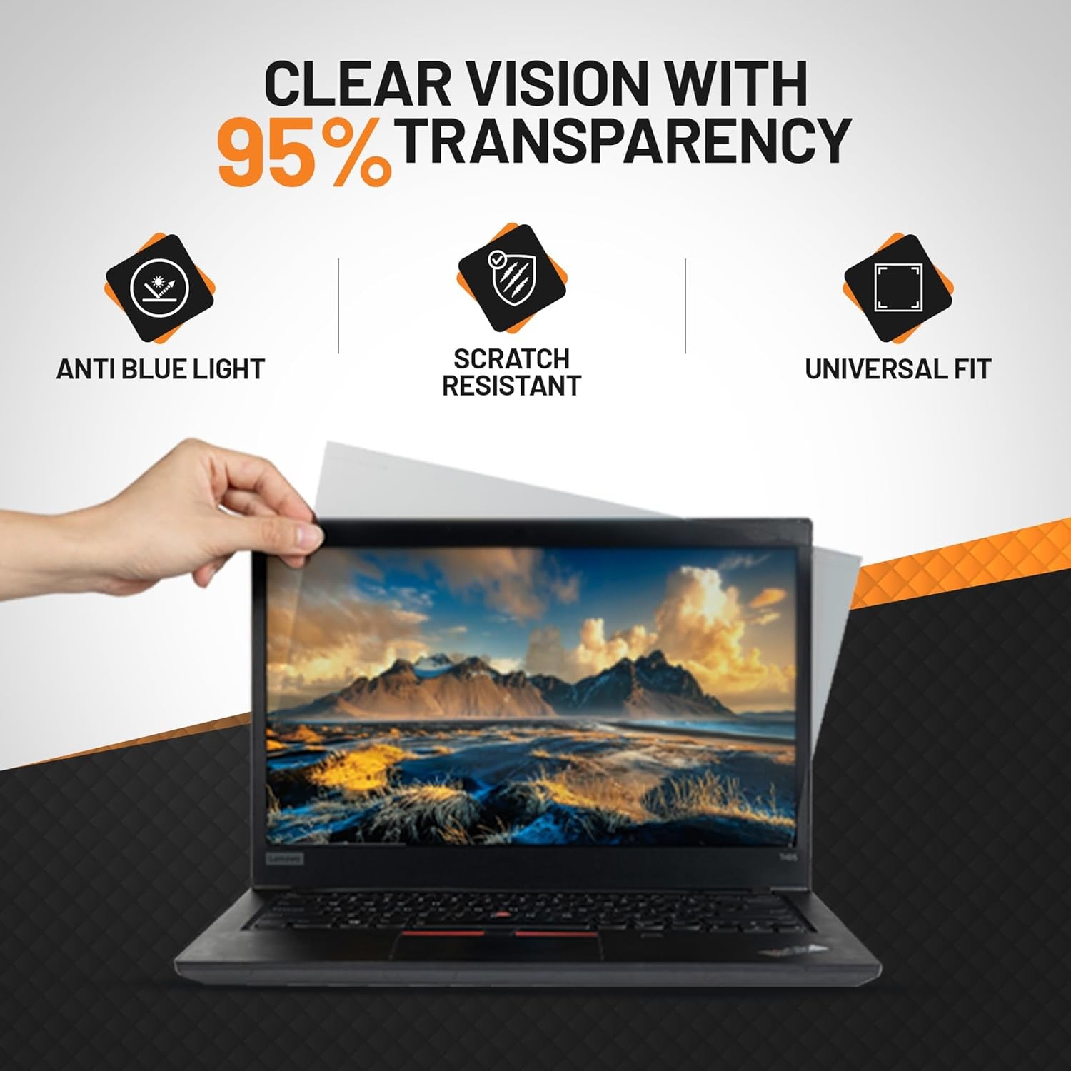 16 Inch Laptop Privacy Screen Filter 16:10 | Anti Glare Blue Light Blocking