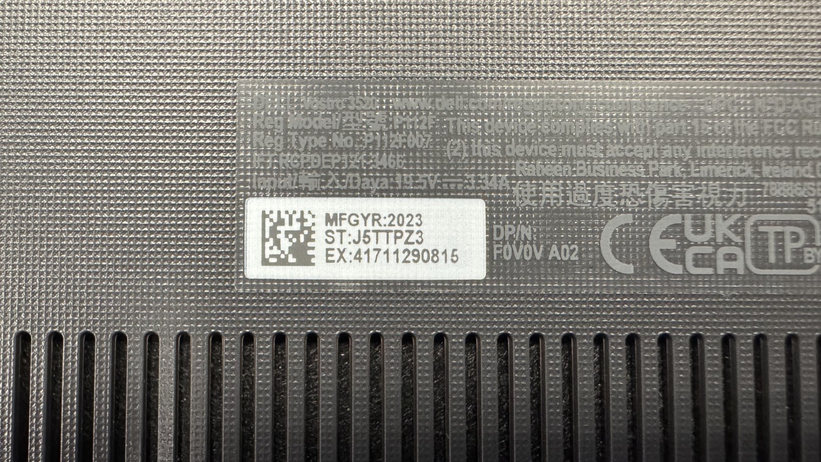 Dell Vostro 3520 J5TTPZ3 (Grade B)