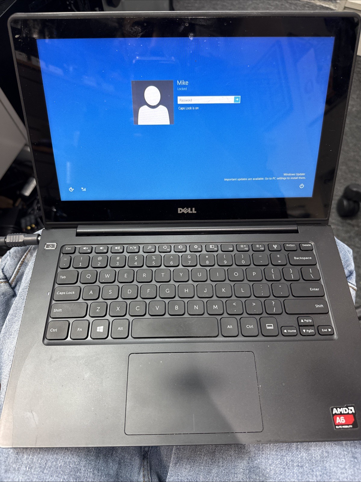 Dell Inspiron 3135 AMD A6-1450 1000MHz Password Locked, No Power Cord