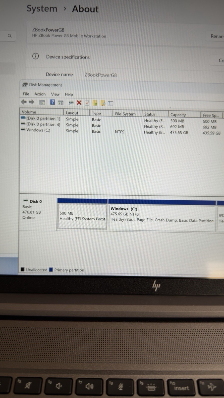 HP ZBook Power 15 G8 i9‑11950H 16GB 512GB SSD RTX A2000 (Prototype)