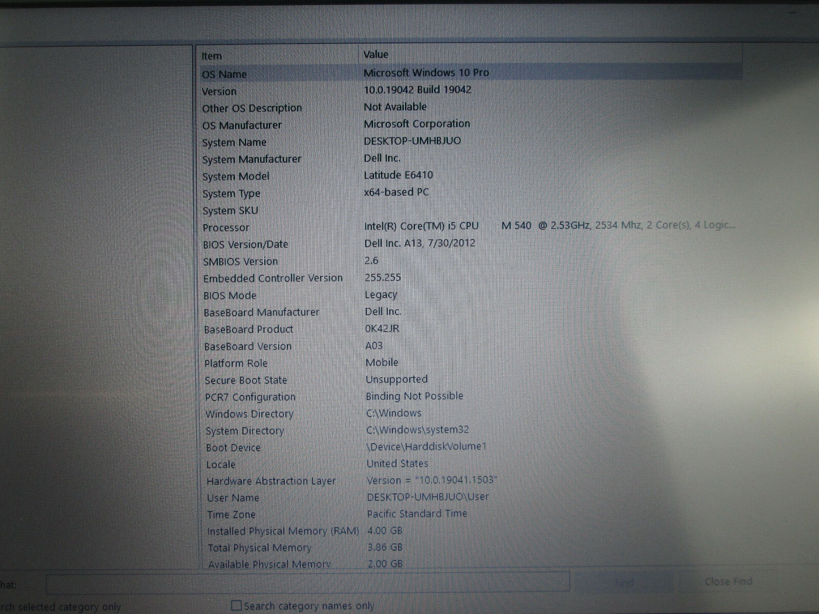 Dell Latitude E6410 Laptop Computer 160 GB HDD 4GB RAM i5 CPU Windows 10 Pro D60