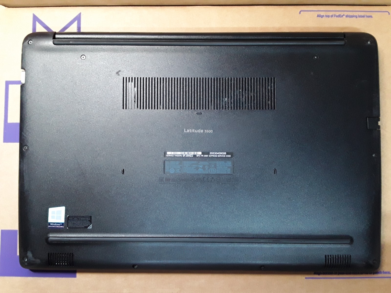 050–Dell Latitude 3500 8th Gen i5-8265U, 8GB RAM, 256GB SSD, Win 11