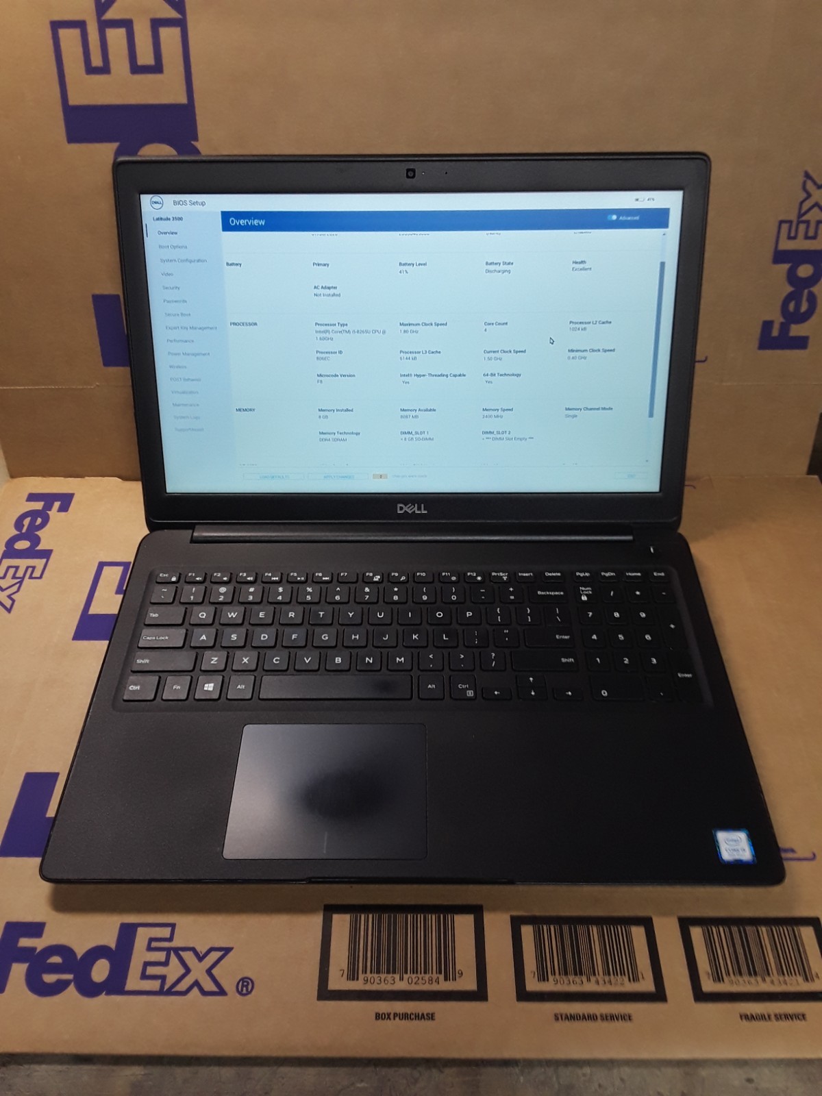 050–Dell Latitude 3500 8th Gen i5-8265U, 8GB RAM, 256GB SSD, Win 11