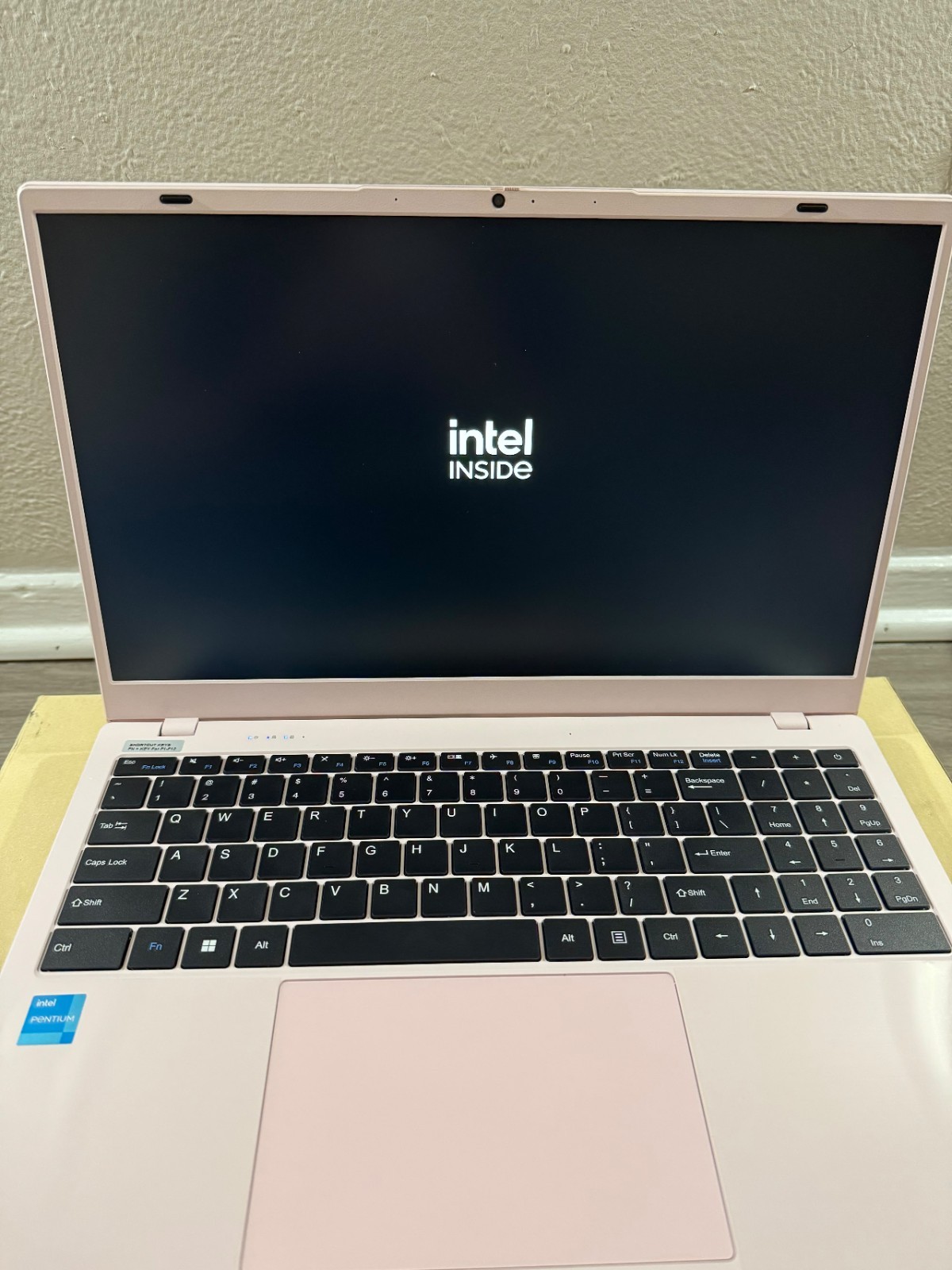 RNRUO 15.6″ Pink Laptop Intel Pentium Gold 6500Y 8GB Win11 Home